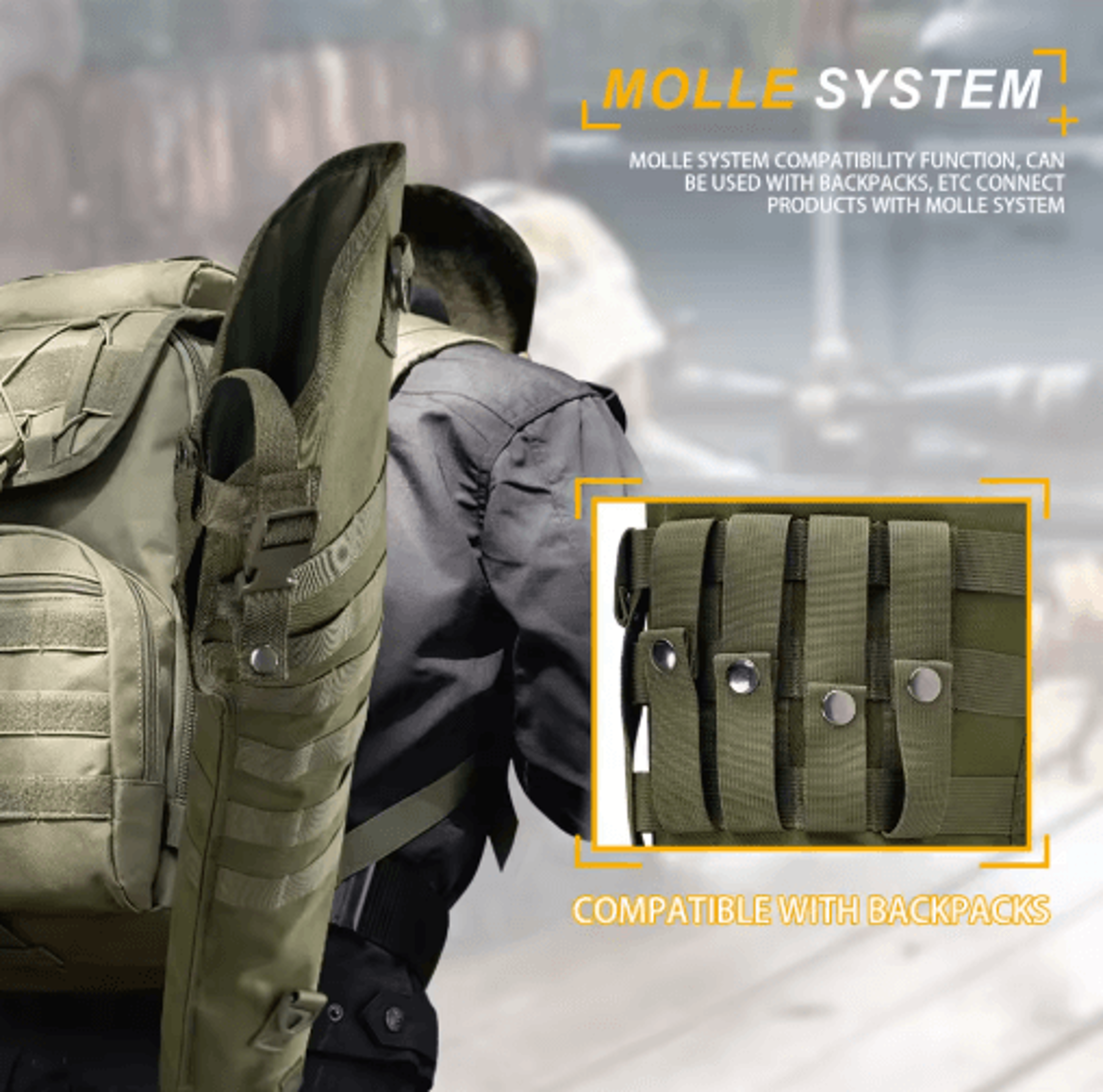 34Inch Tactical Rifle  Shotgun Scabbard Carry Case 7