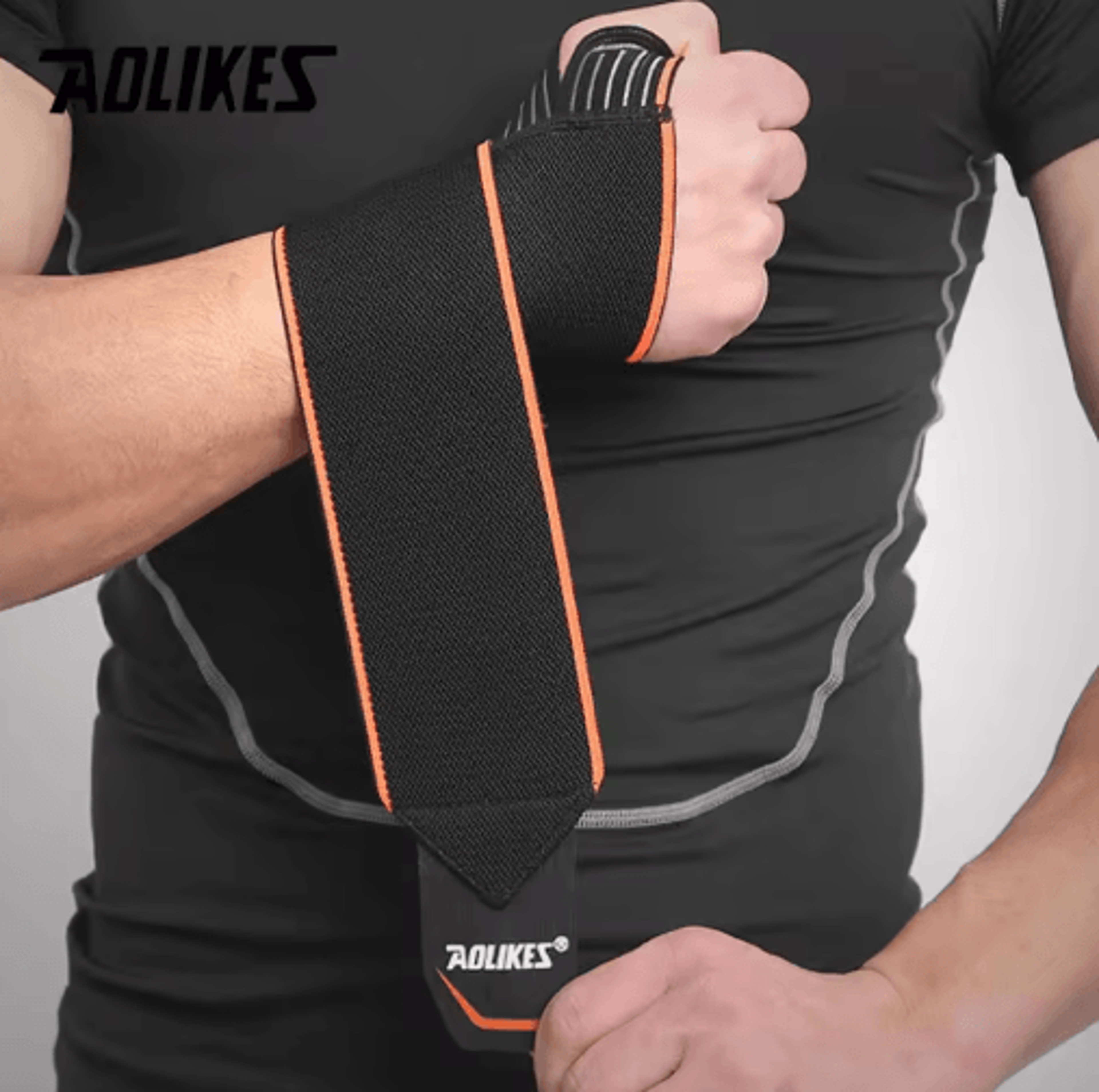 AOLIKES Wrist Brace With Thumb Support  Wrist Compression Straps For Weightlifting Gymnastics Fitne 7