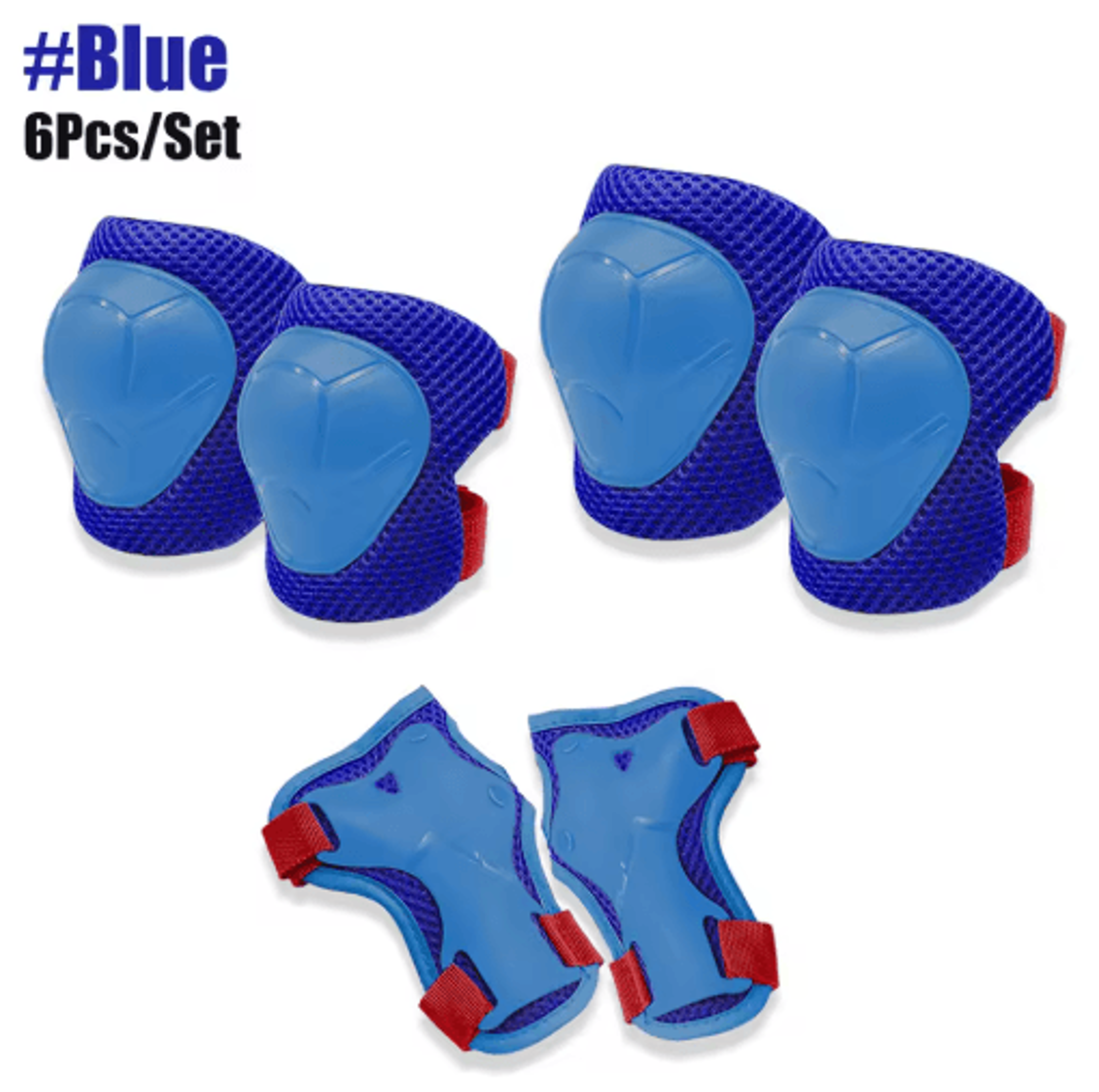 Kids Protective Gear Set  6PCS Knee Pads Elbow Pads  Wrist Guards For Skating Cycling  Outdoor Spor 7