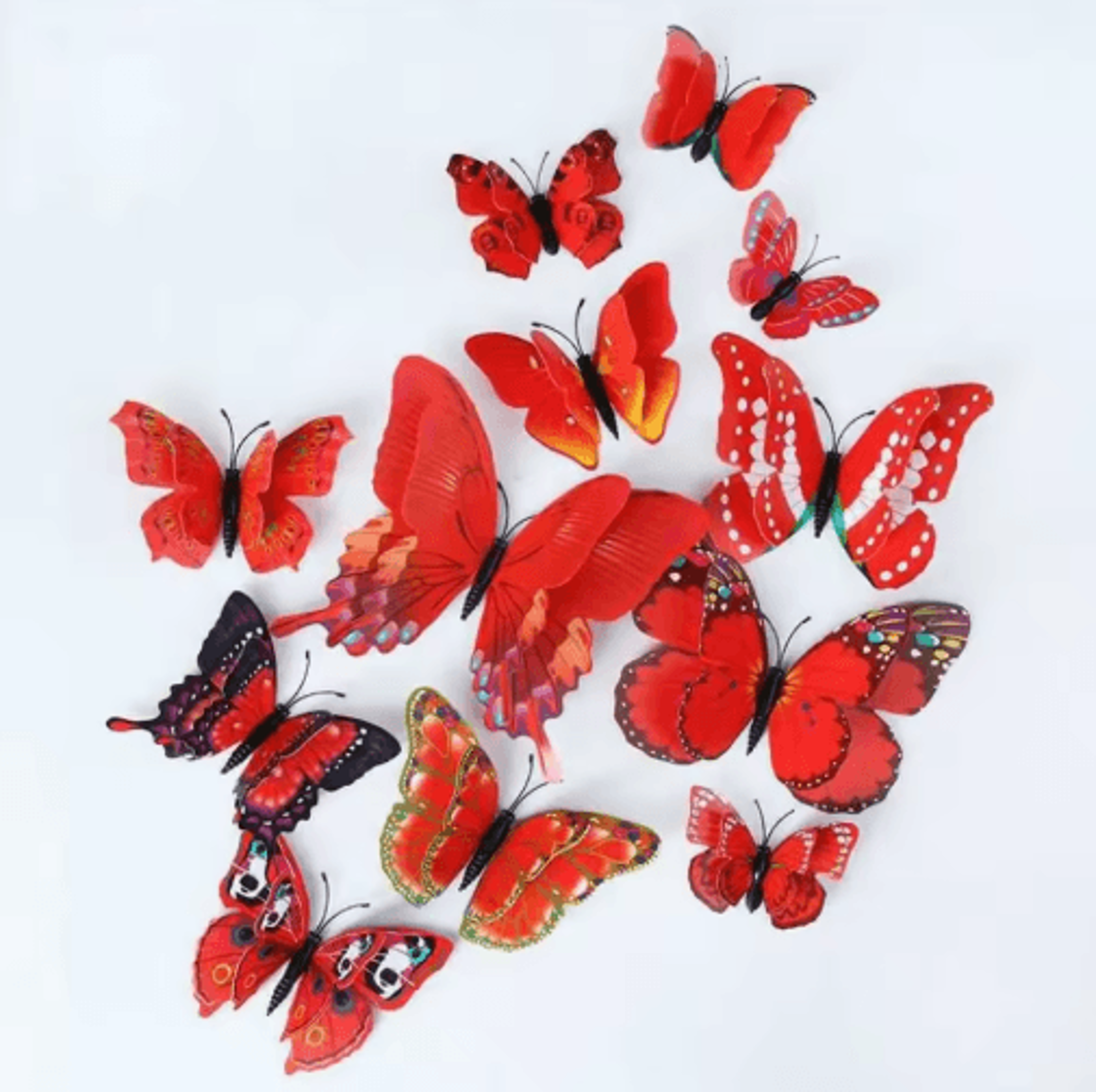 12Piece Colorful 3D Butterfly Wall Stickers For Home And Wedding Decor 2