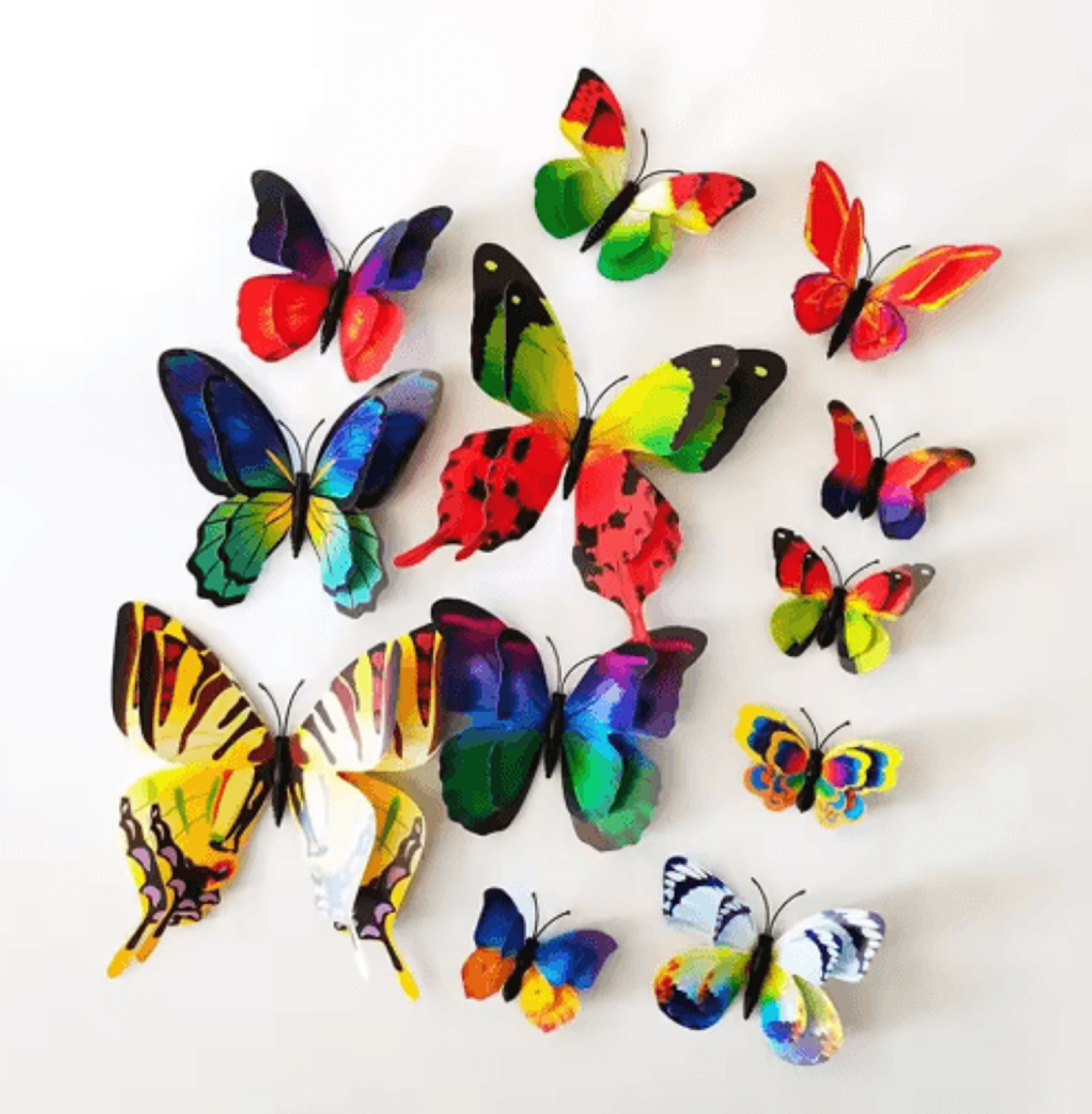 12Piece Colorful 3D Butterfly Wall Stickers For Home And Wedding Decor 5