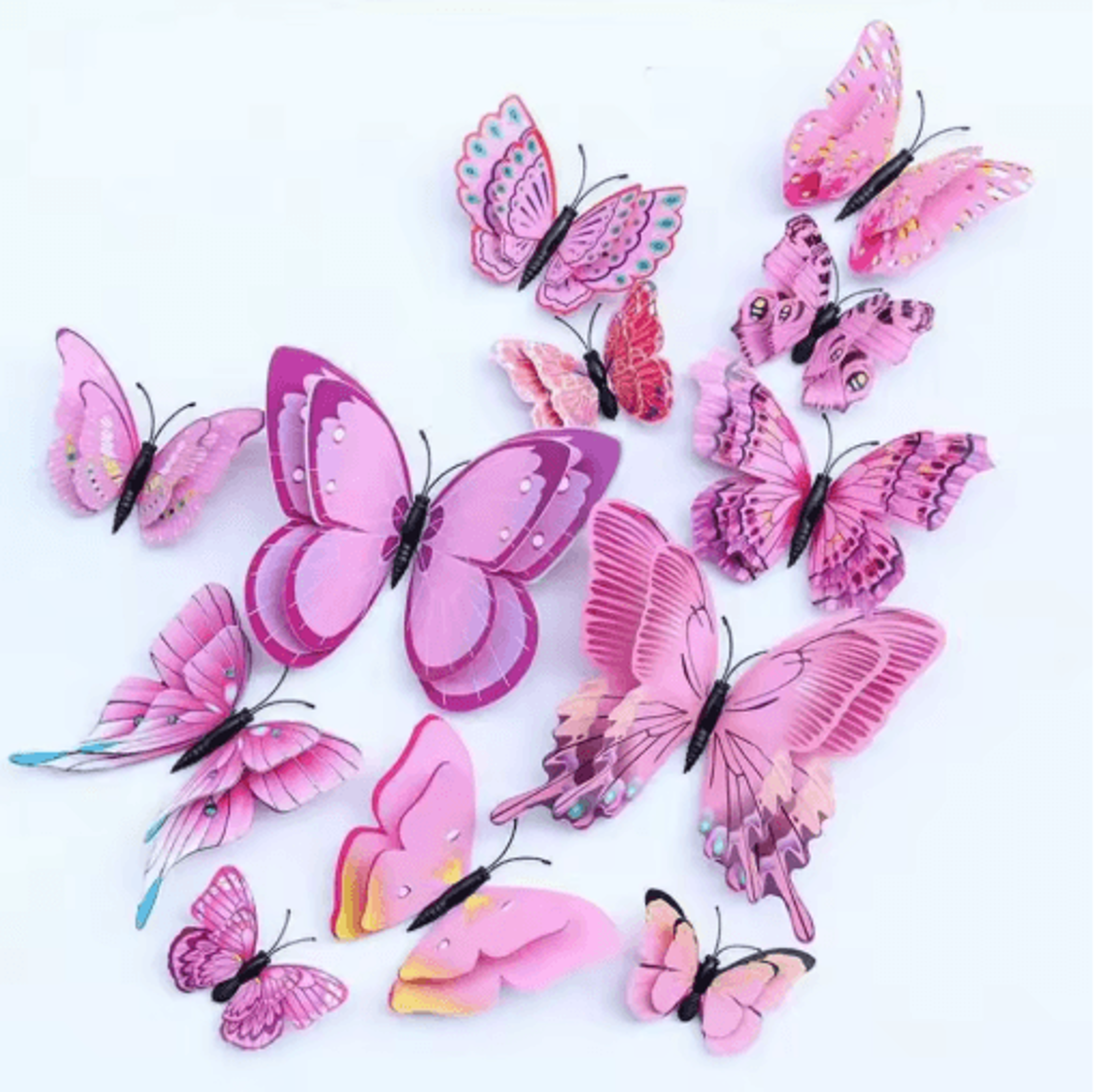 12Piece Colorful 3D Butterfly Wall Stickers For Home And Wedding Decor 8