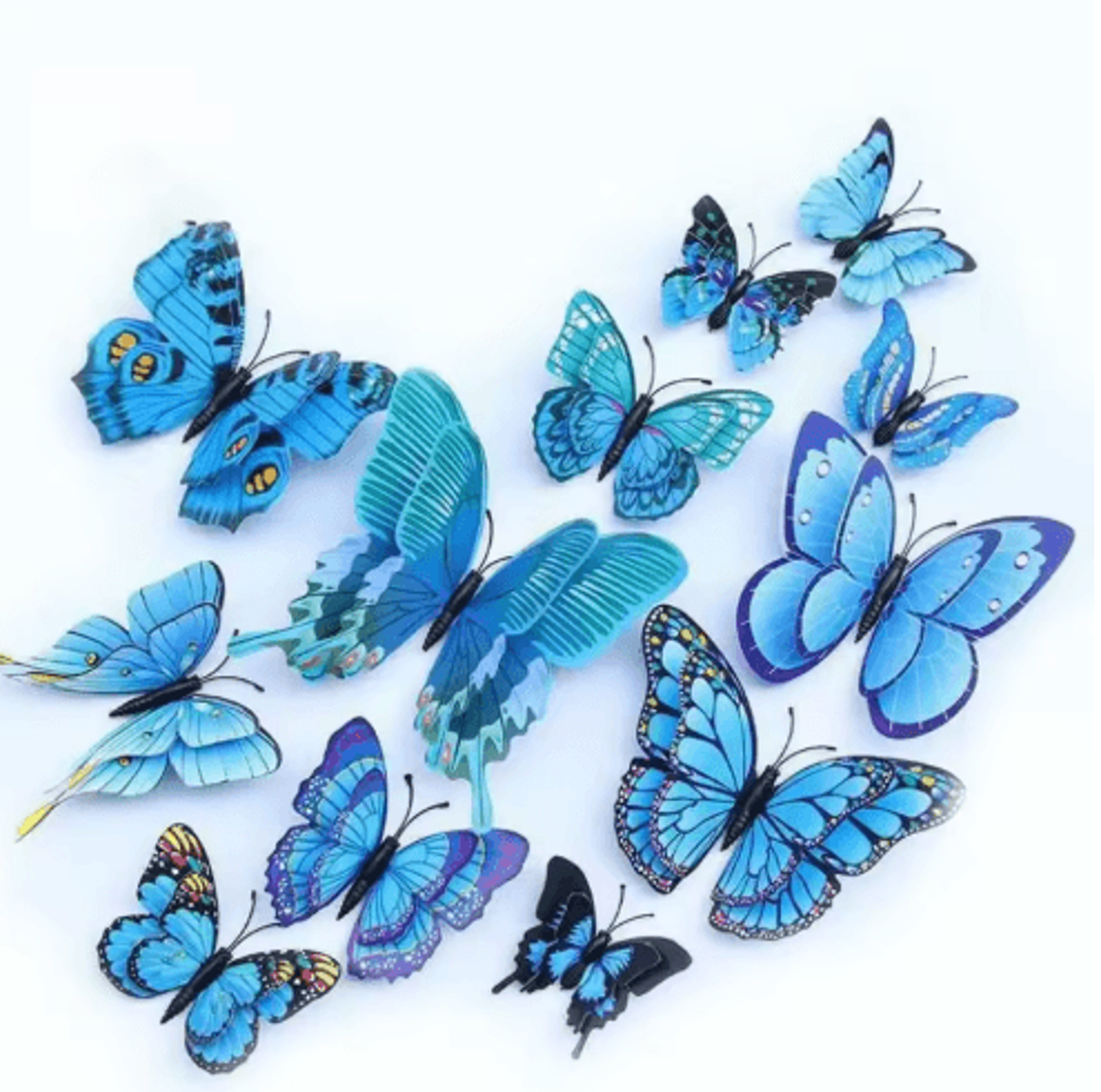12Piece Colorful 3D Butterfly Wall Stickers For Home And Wedding Decor 9