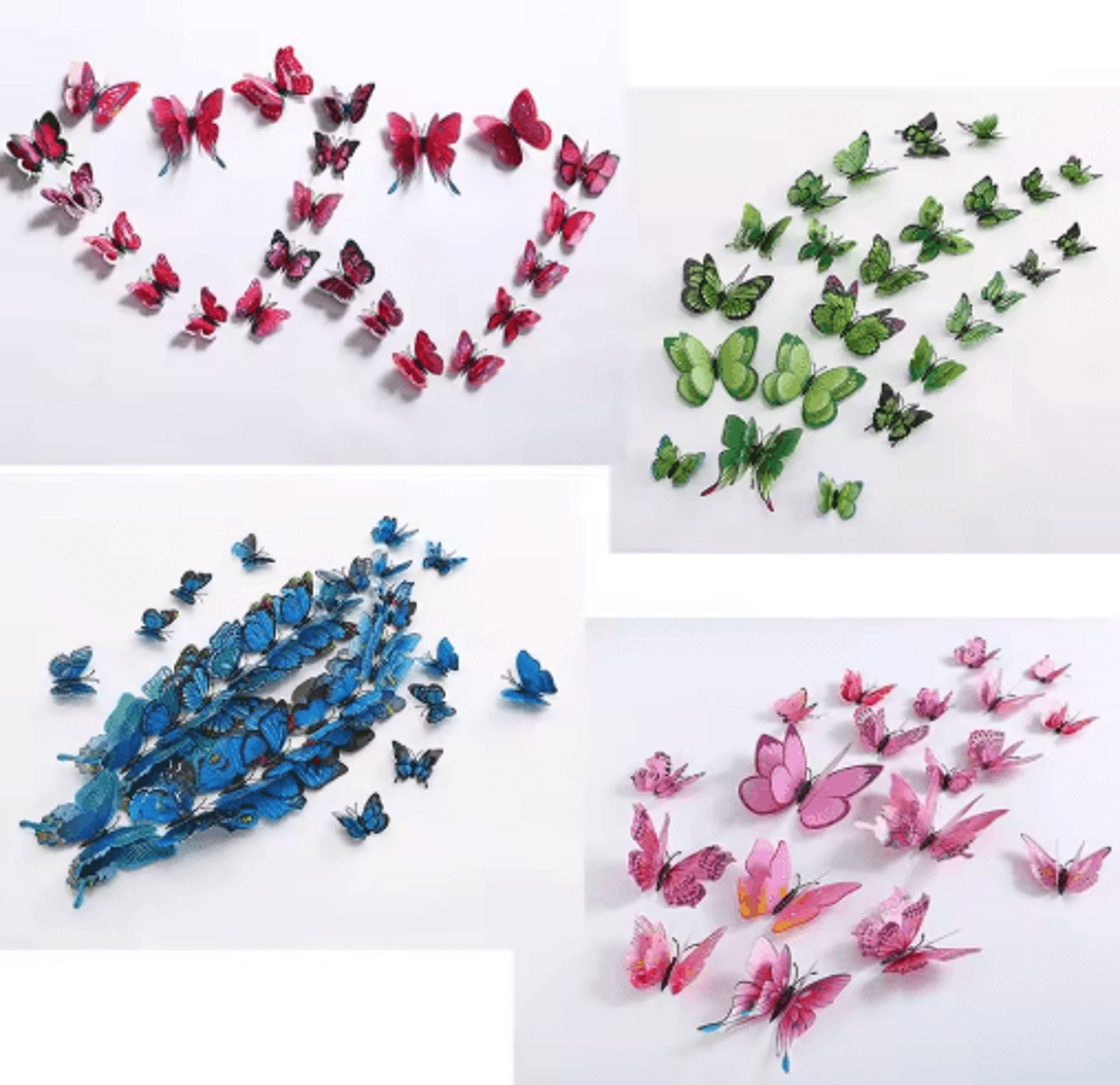12Piece Colorful 3D Butterfly Wall Stickers For Home And Wedding Decor 13