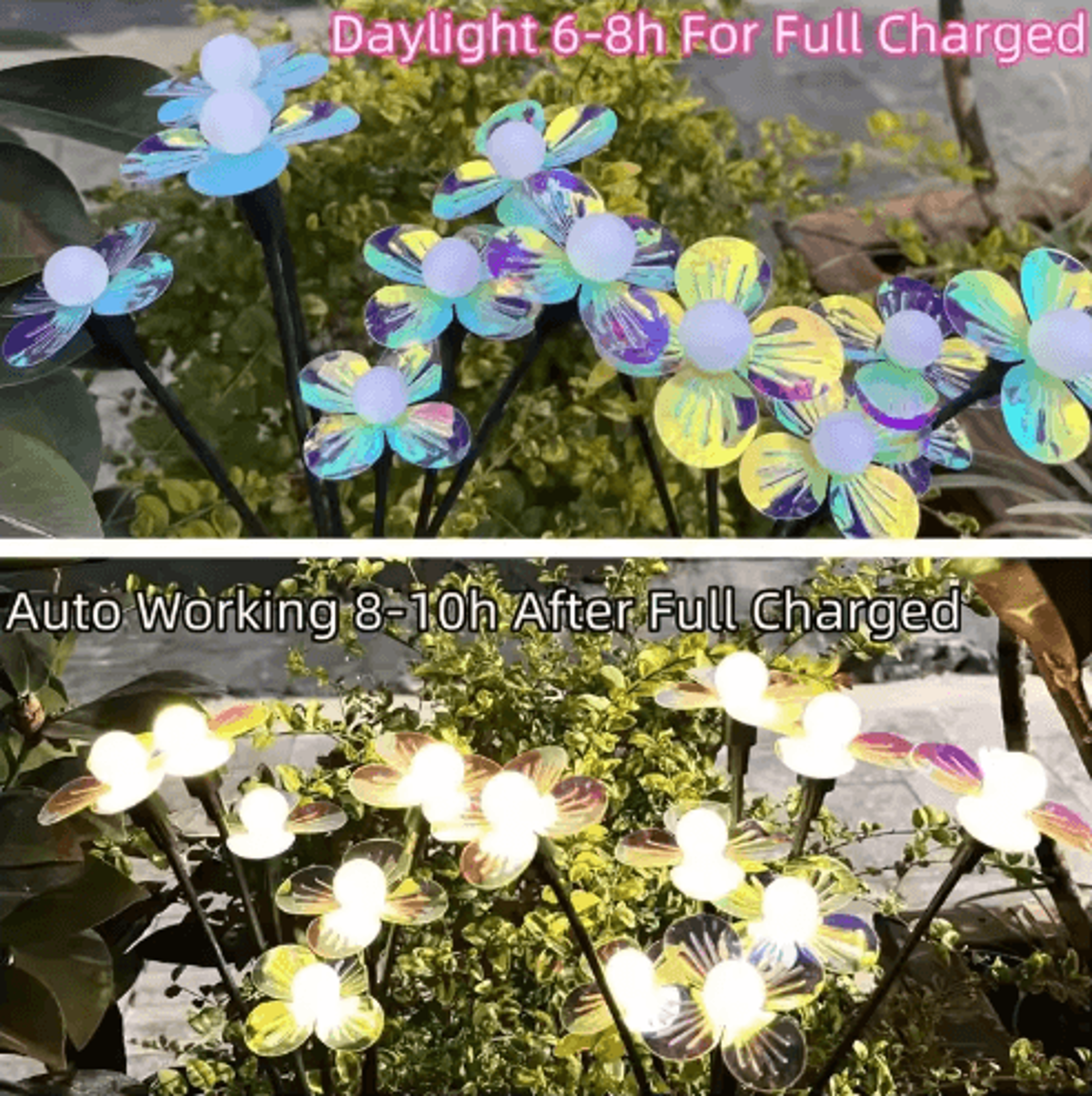 Solar Firefly Flower LED Garden Light With 2 Lighting Modes 3