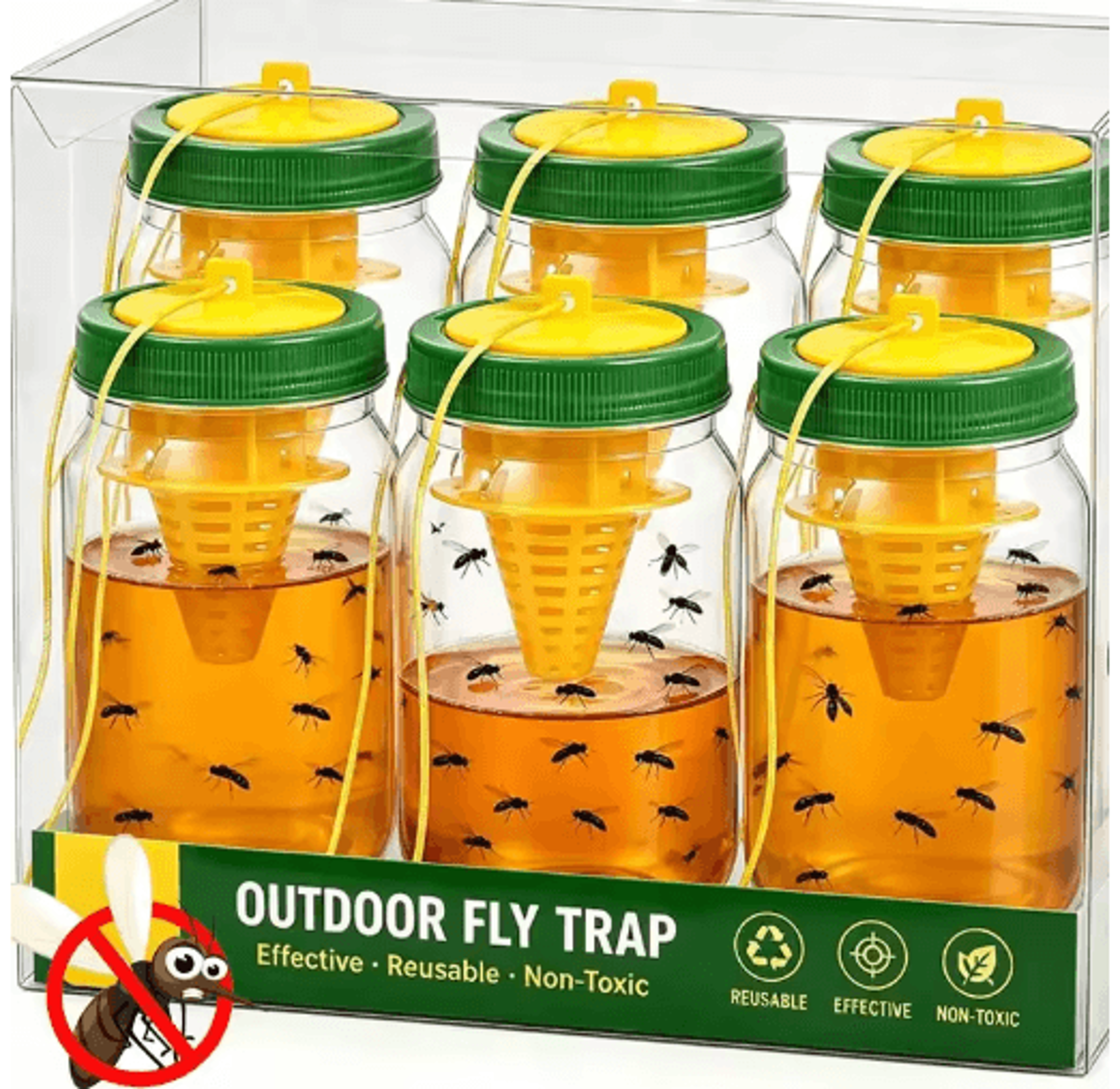 reusable hanging fly, wasp & hornet insect trap