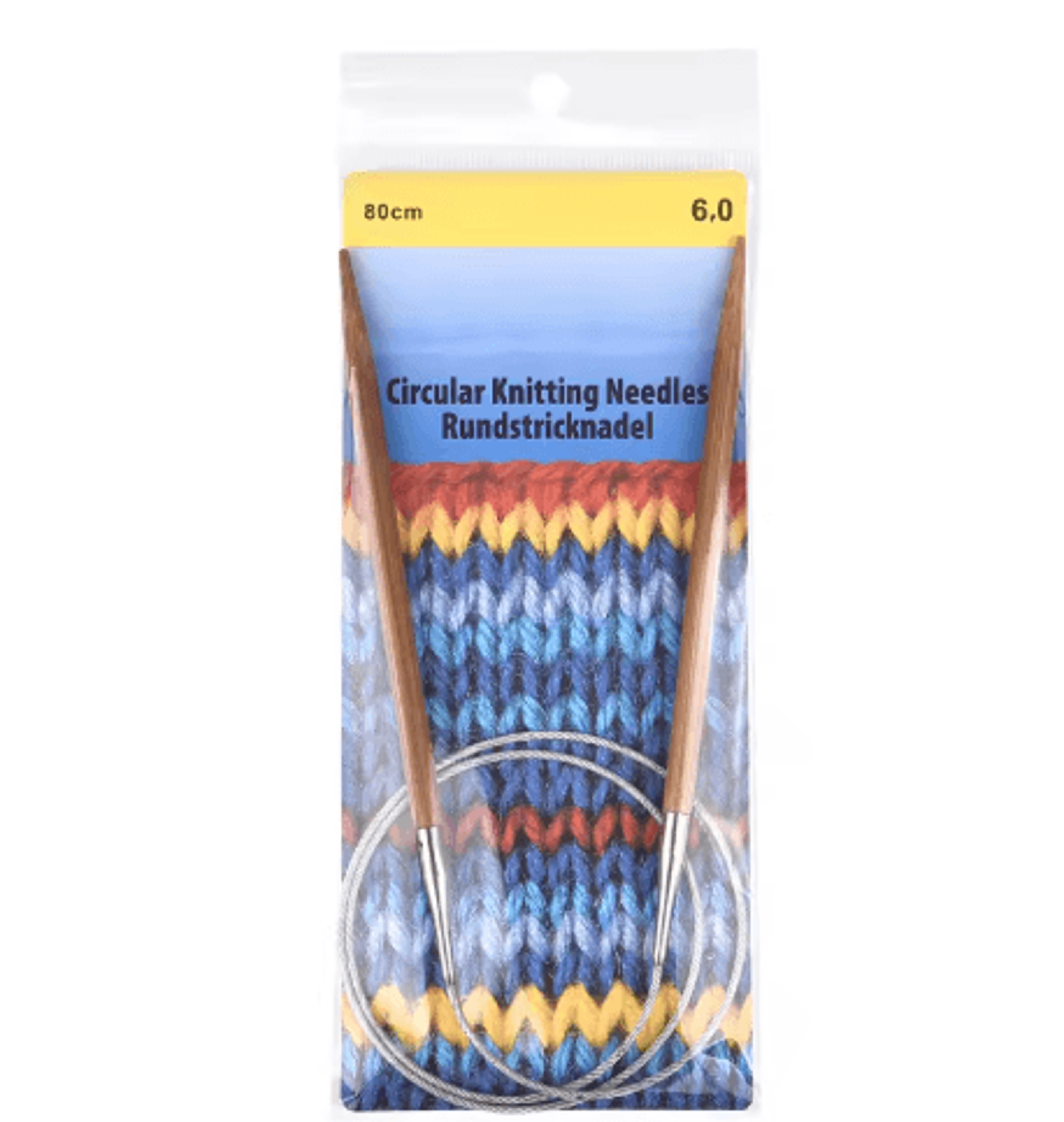310mm Bamboo Circular Knitting Needles 6