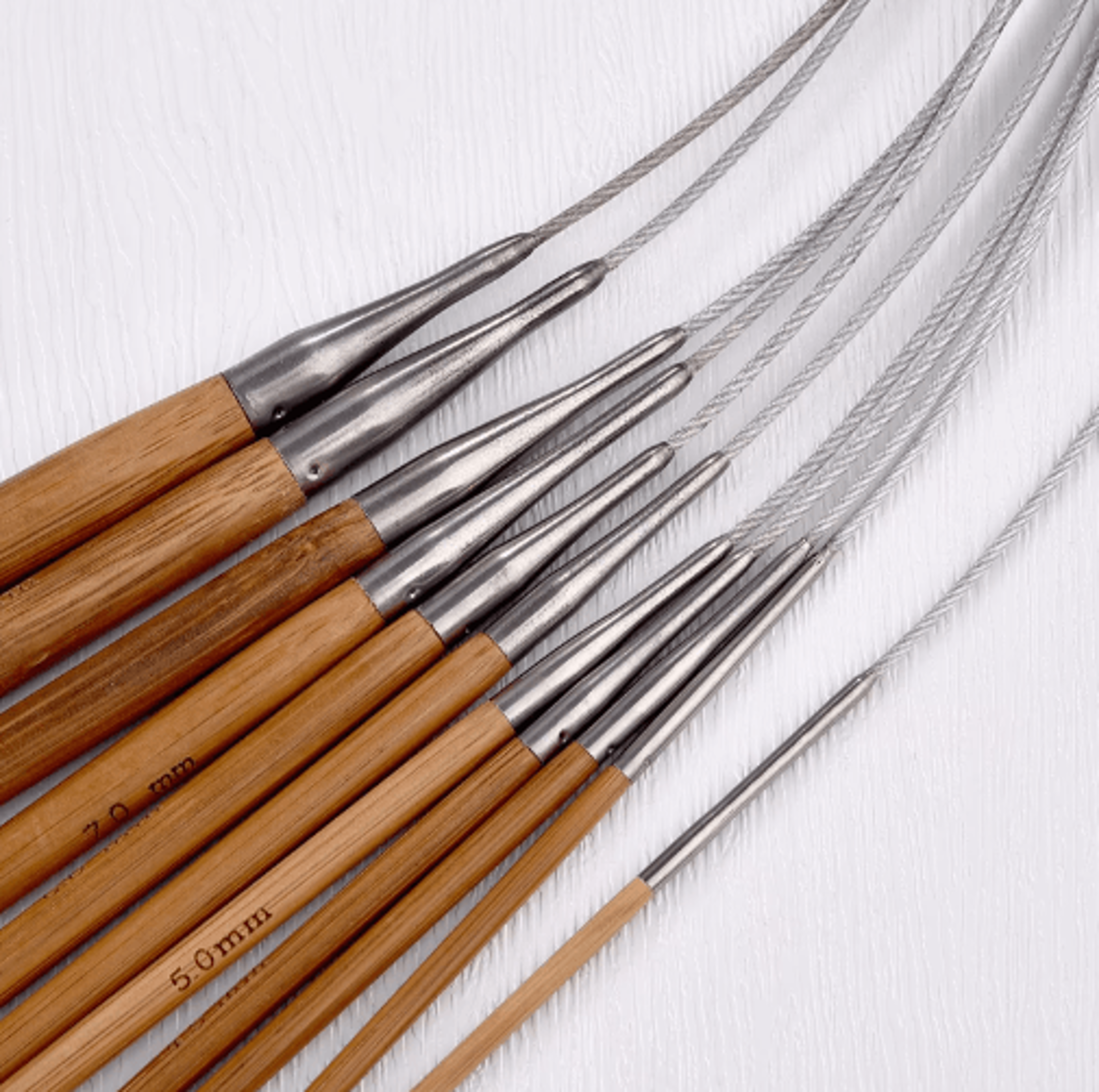 310mm Bamboo Circular Knitting Needles 15