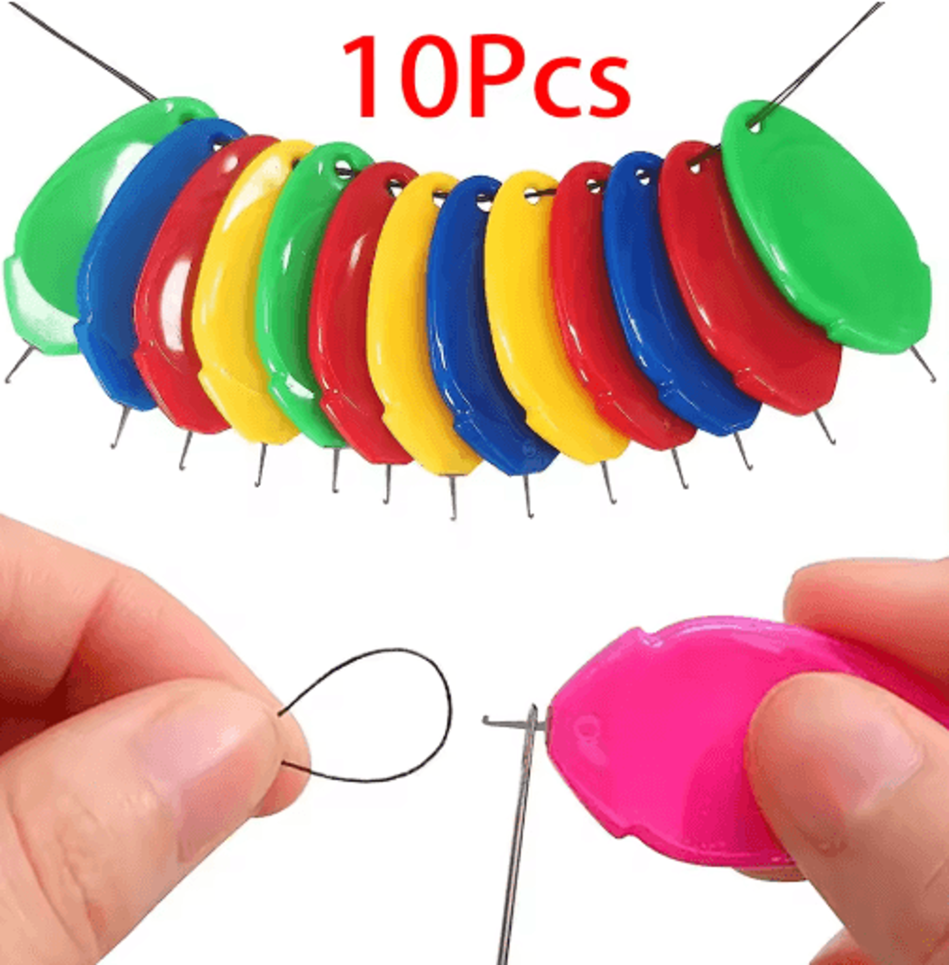10PCS Easy Automatic Needle Threader Set 1