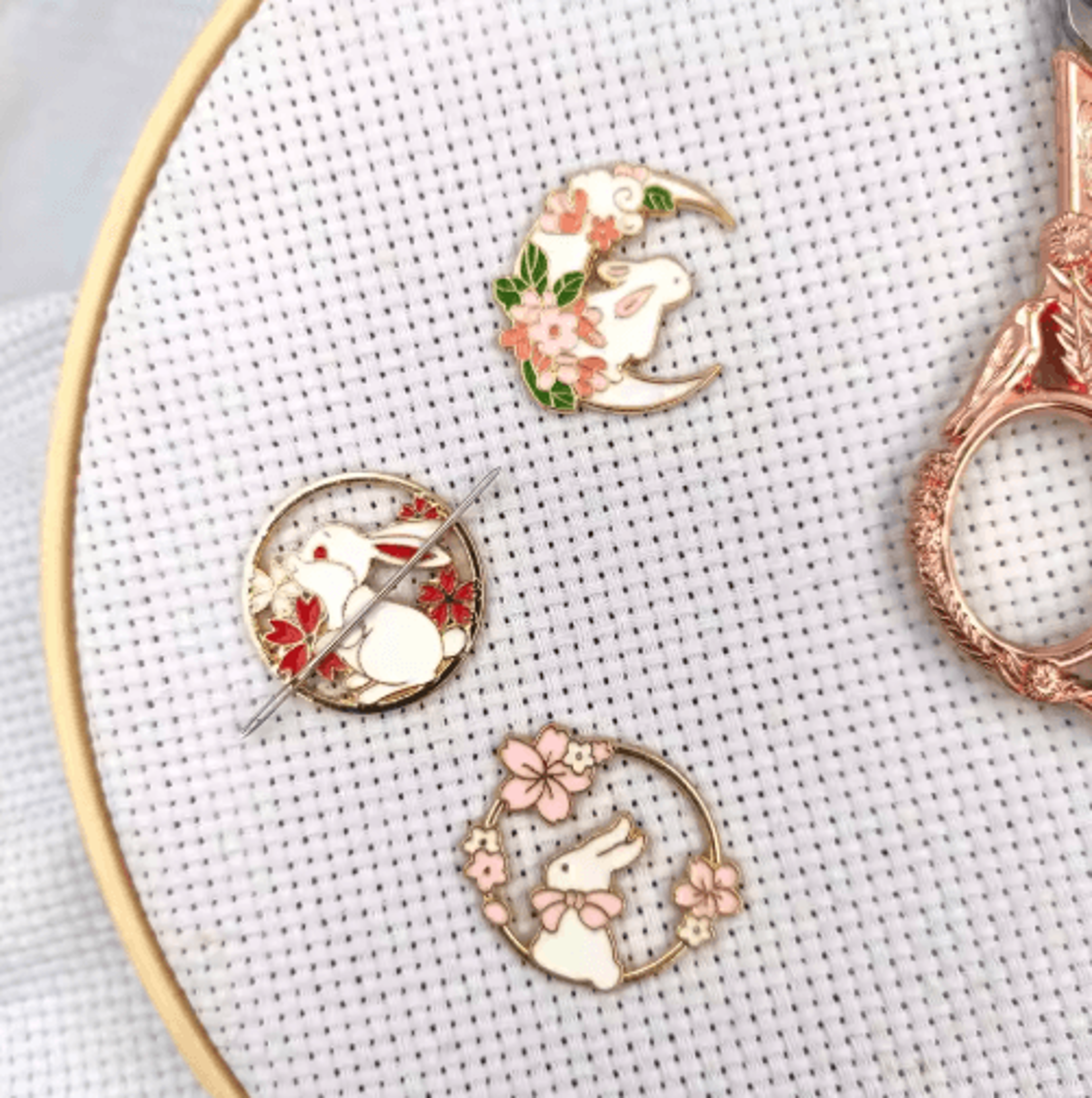 Cute Rabbit Magnetic Needle Minder For Cross Stitch 7