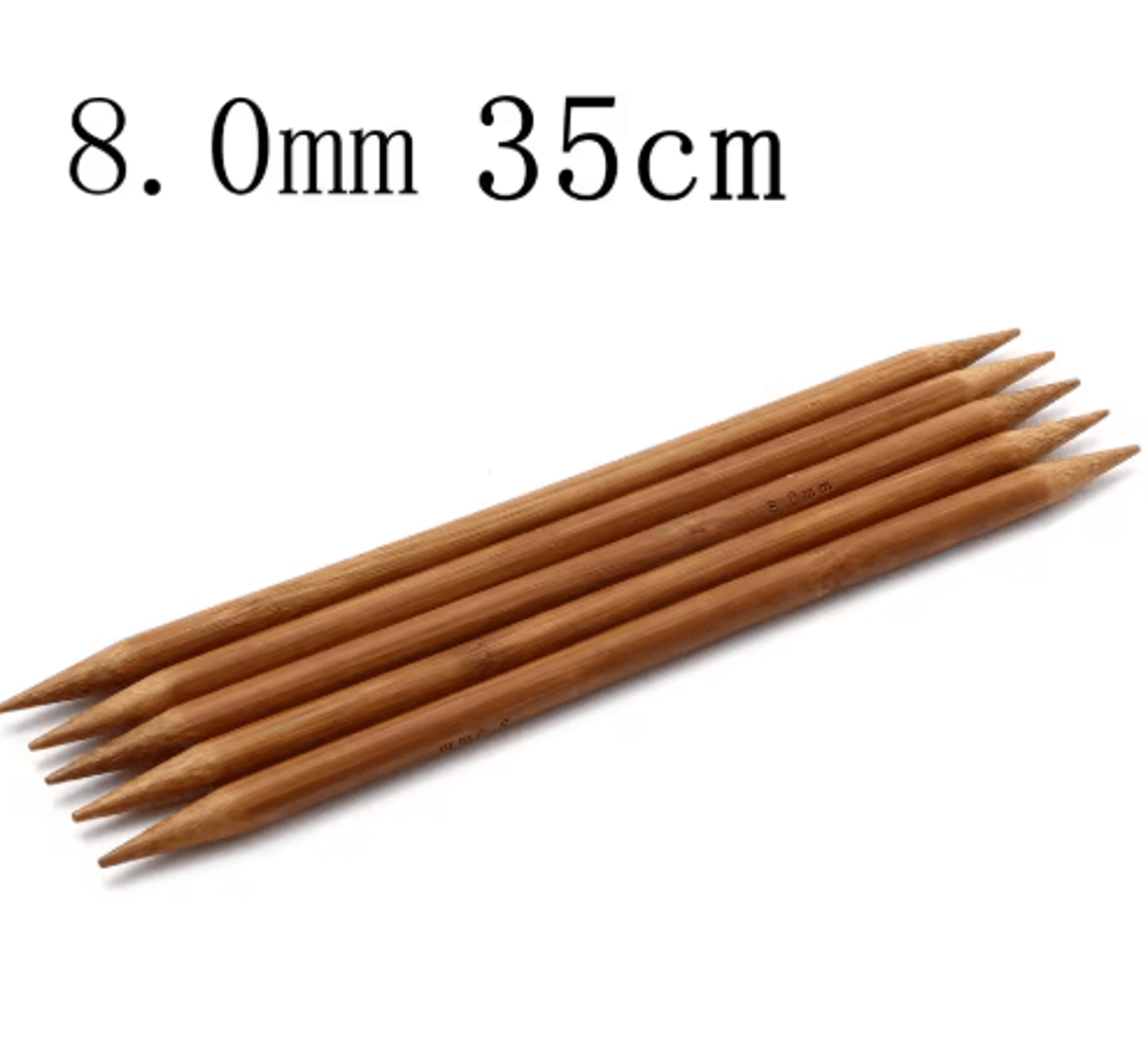 5PCS Bamboo DoublePointed Knitting Needles 3