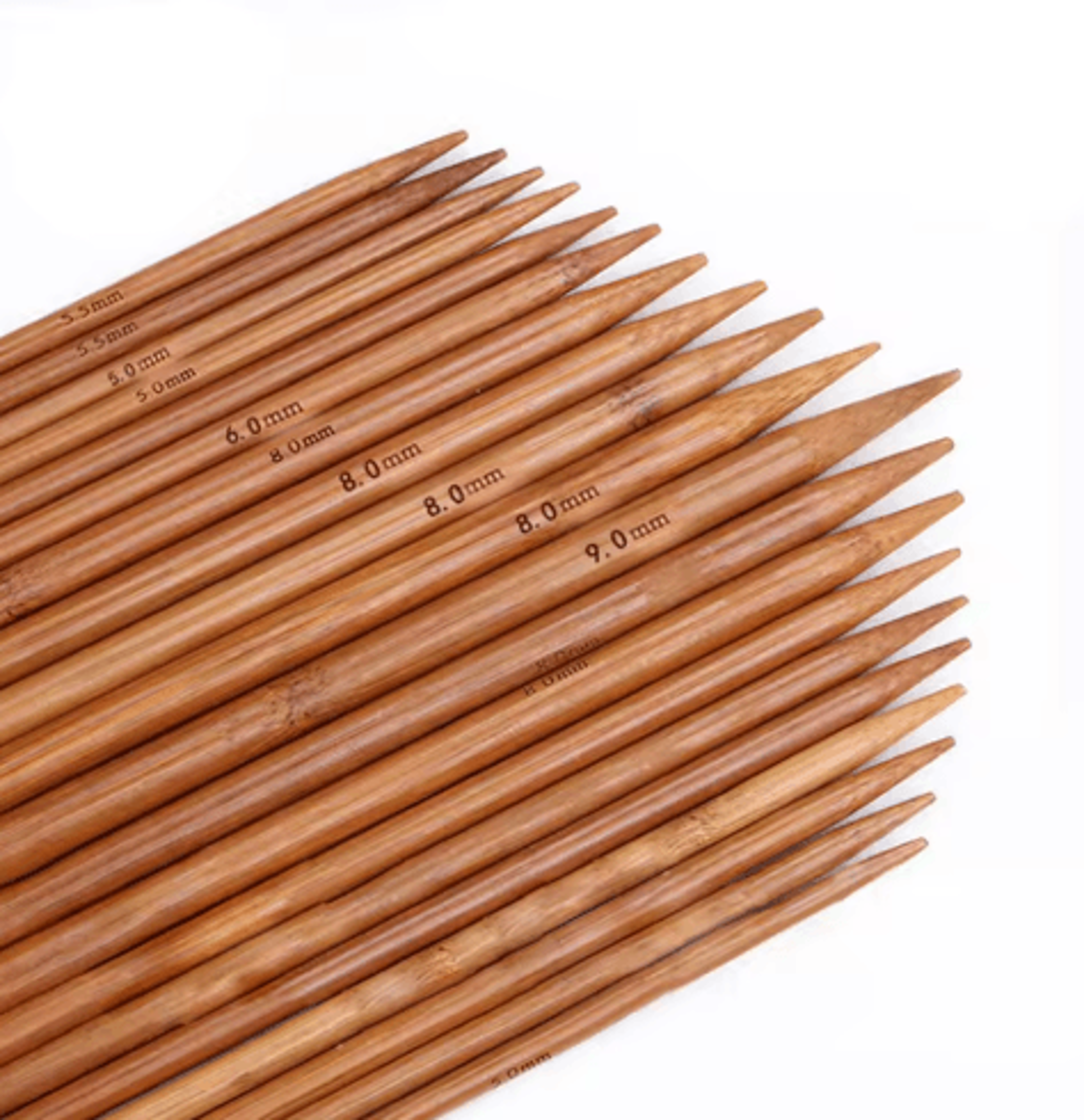 5PCS Bamboo DoublePointed Knitting Needles 7