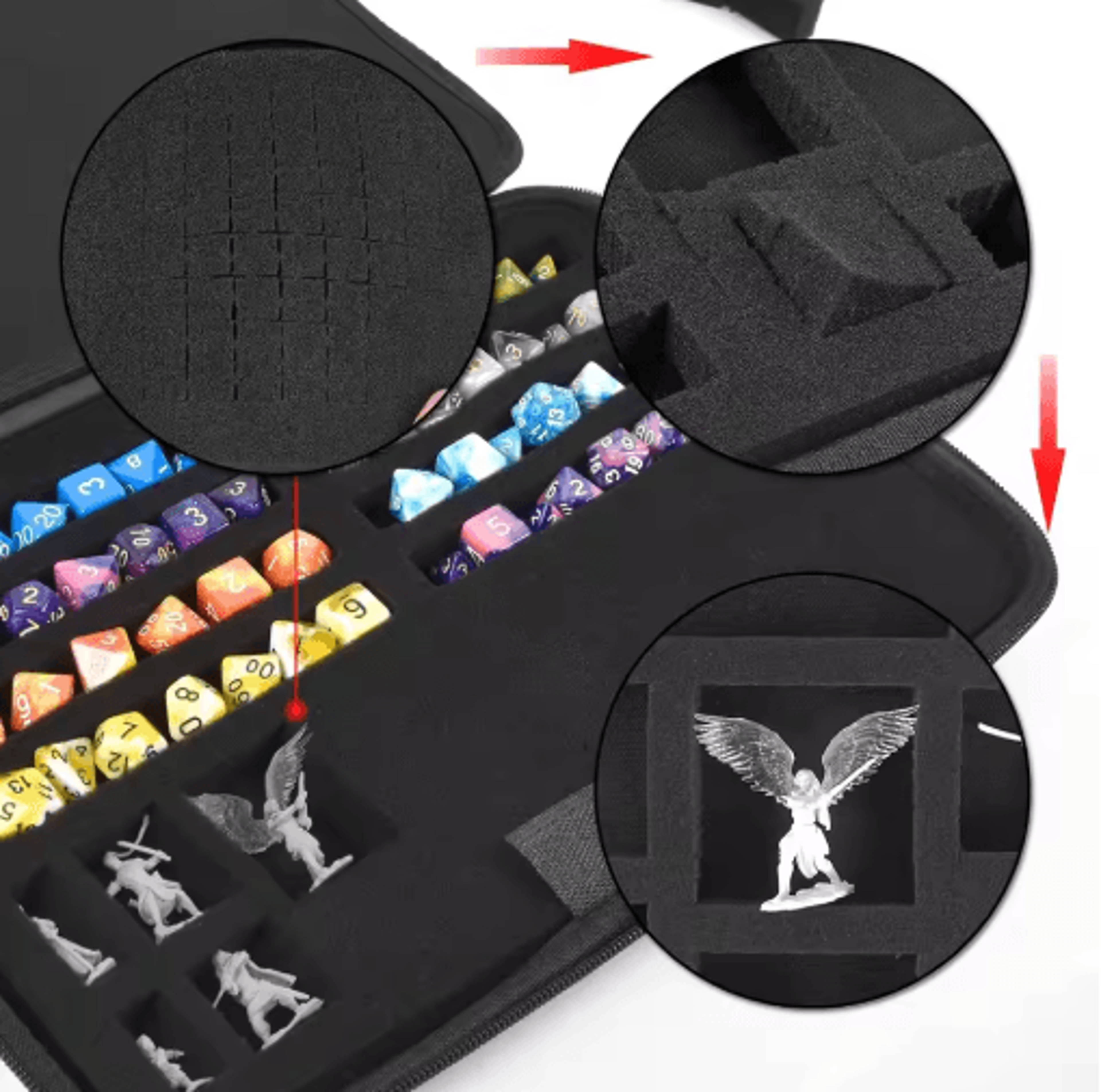 DND Dice Tray  Polyhedral Dice Storage Box 5