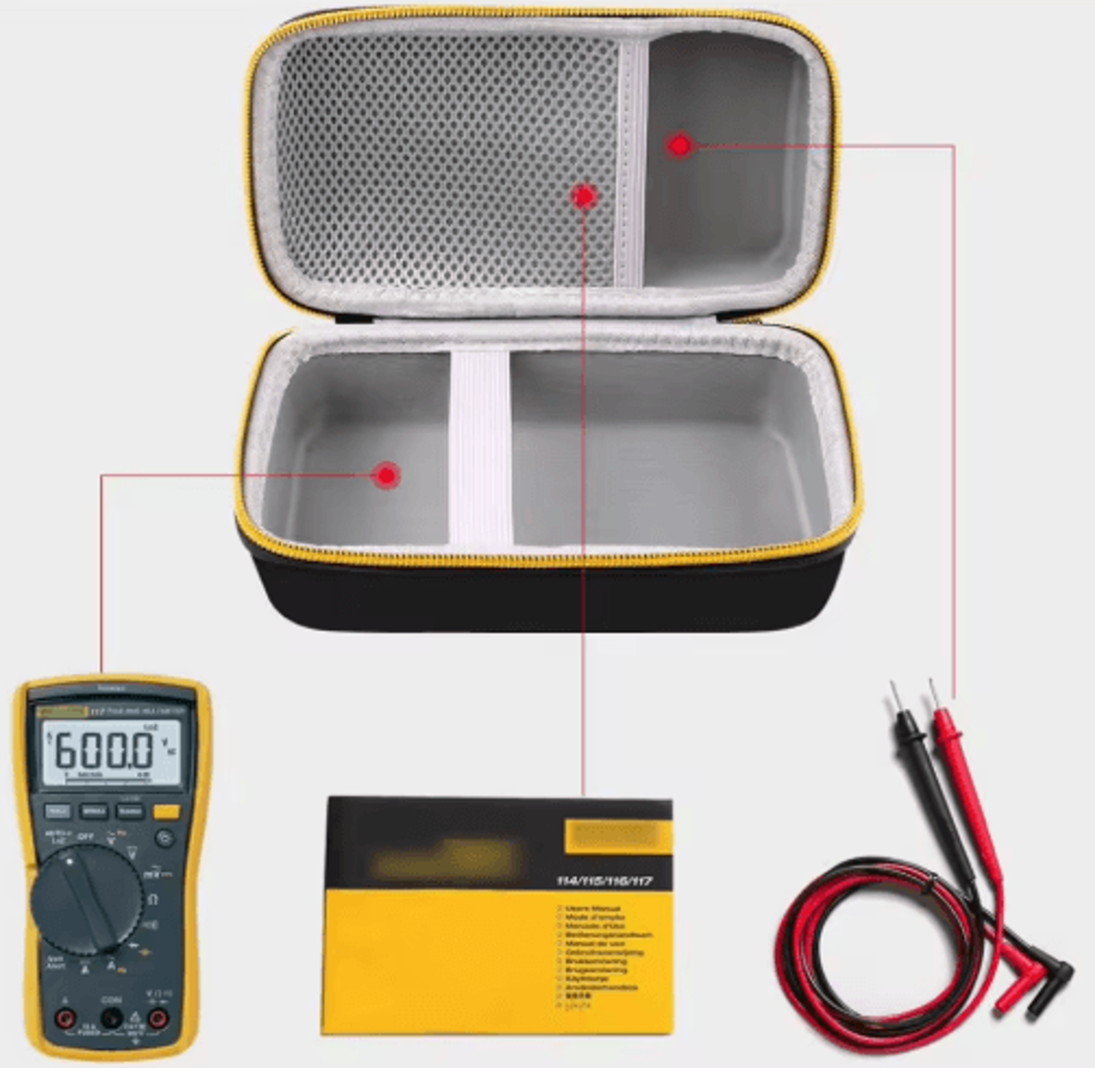 Protective Storage Bag For Fluke Digital Multimeters 6