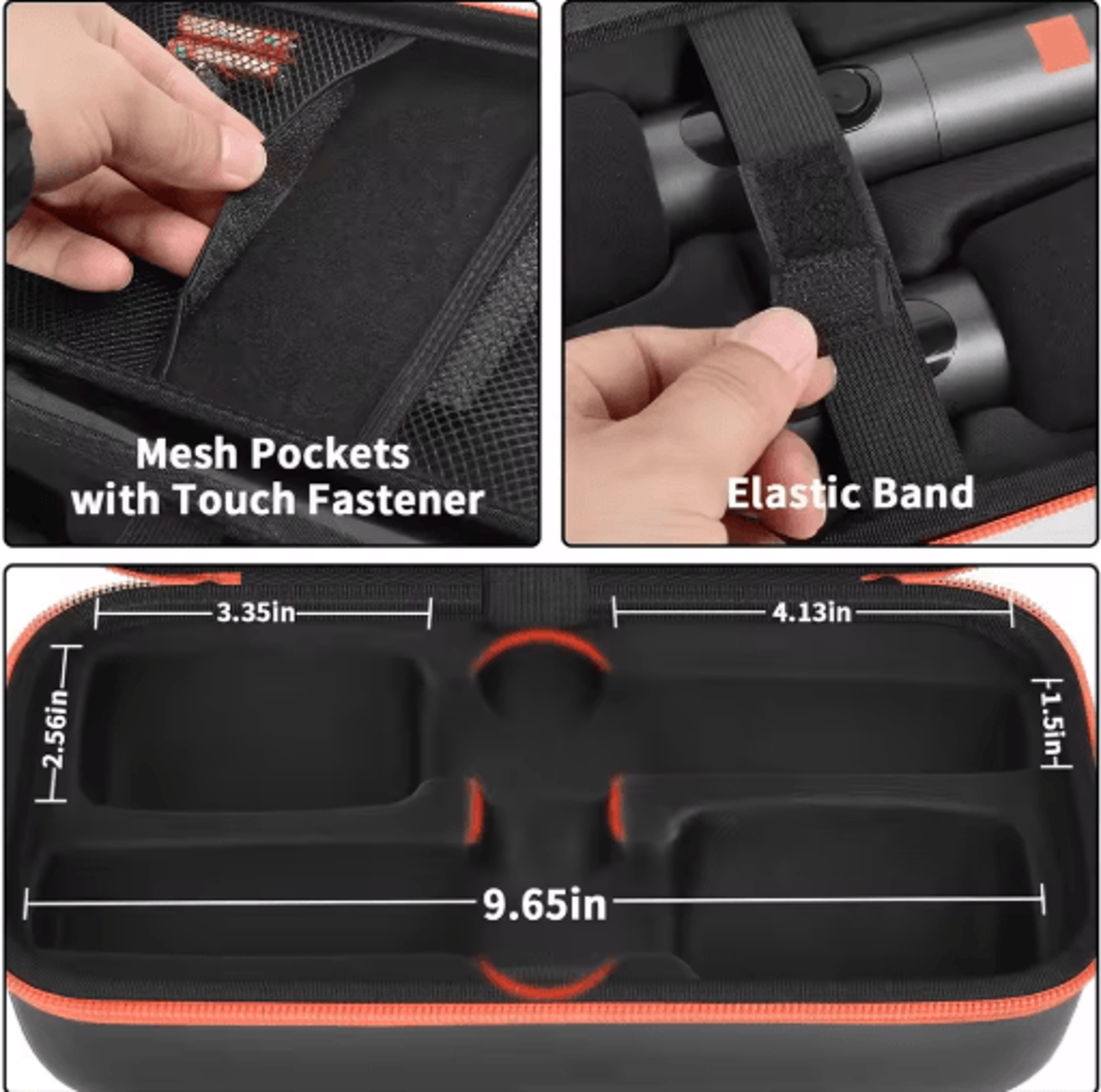 Shockproof Wireless Microphone Case For JBL PartyBox Mic Systems 5