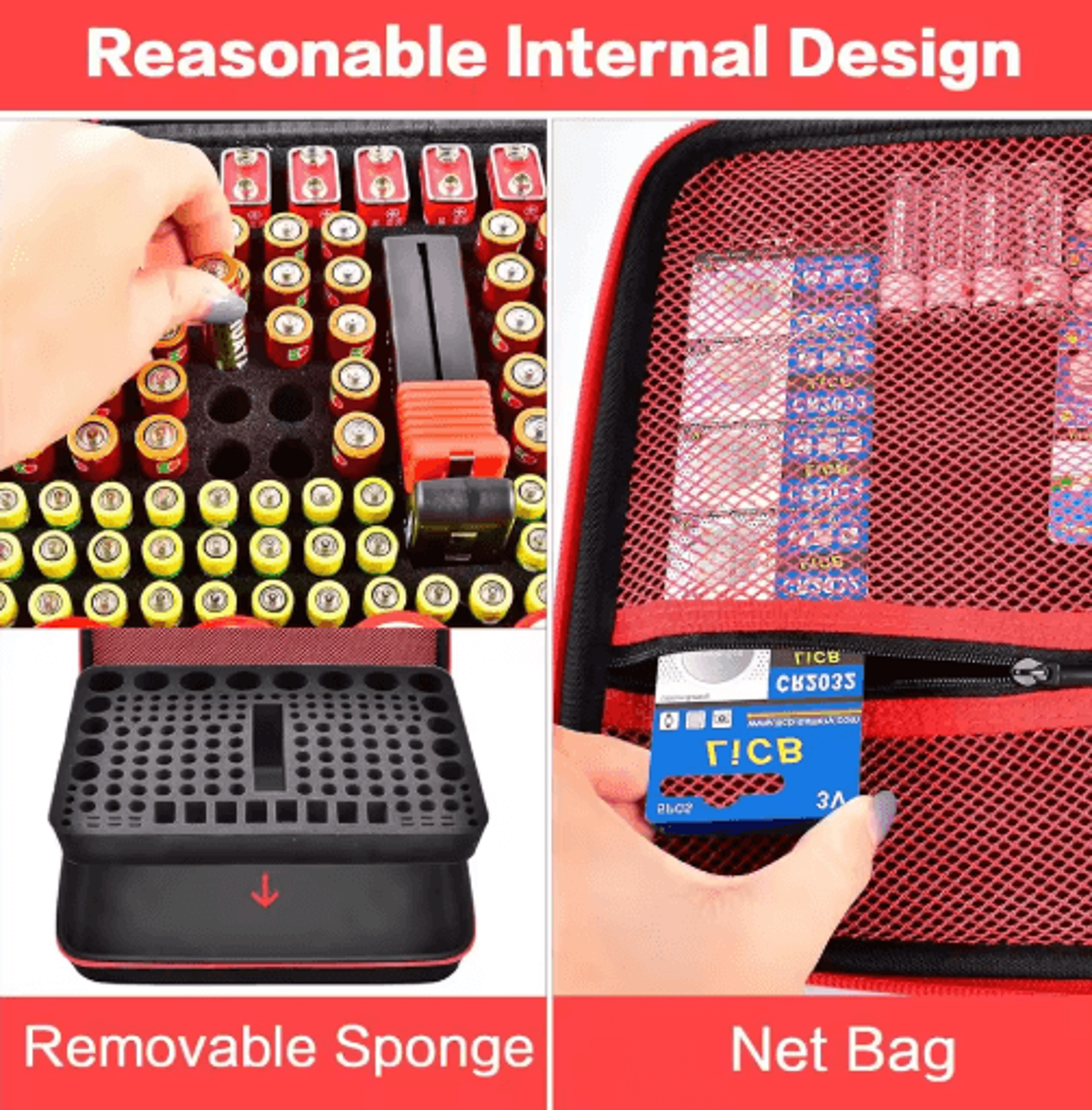 162 Battery Organizer Storage Case With Tester 4