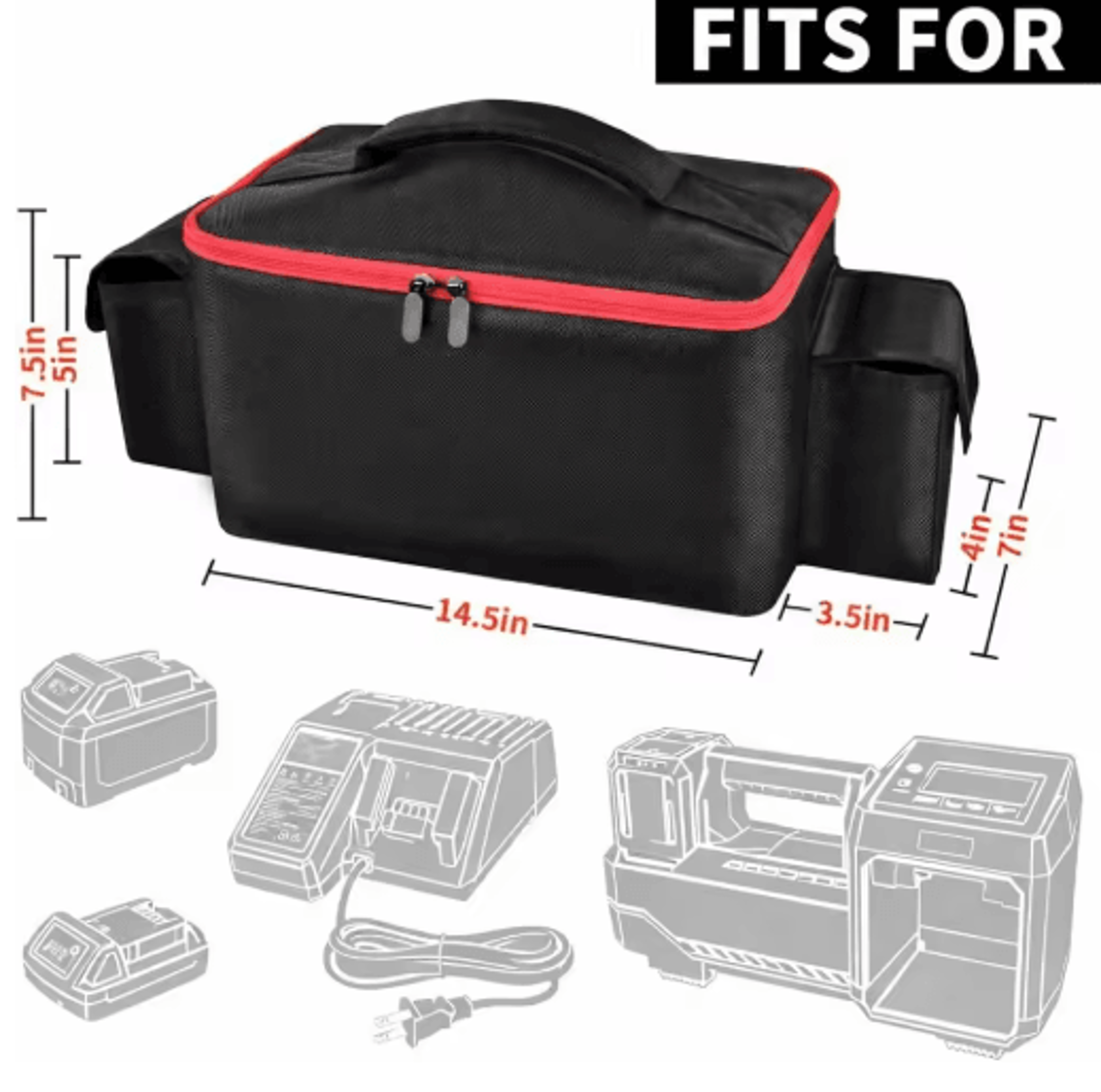 Air Compressor Carrying Bag For Milwaukee M18 Inflator 6