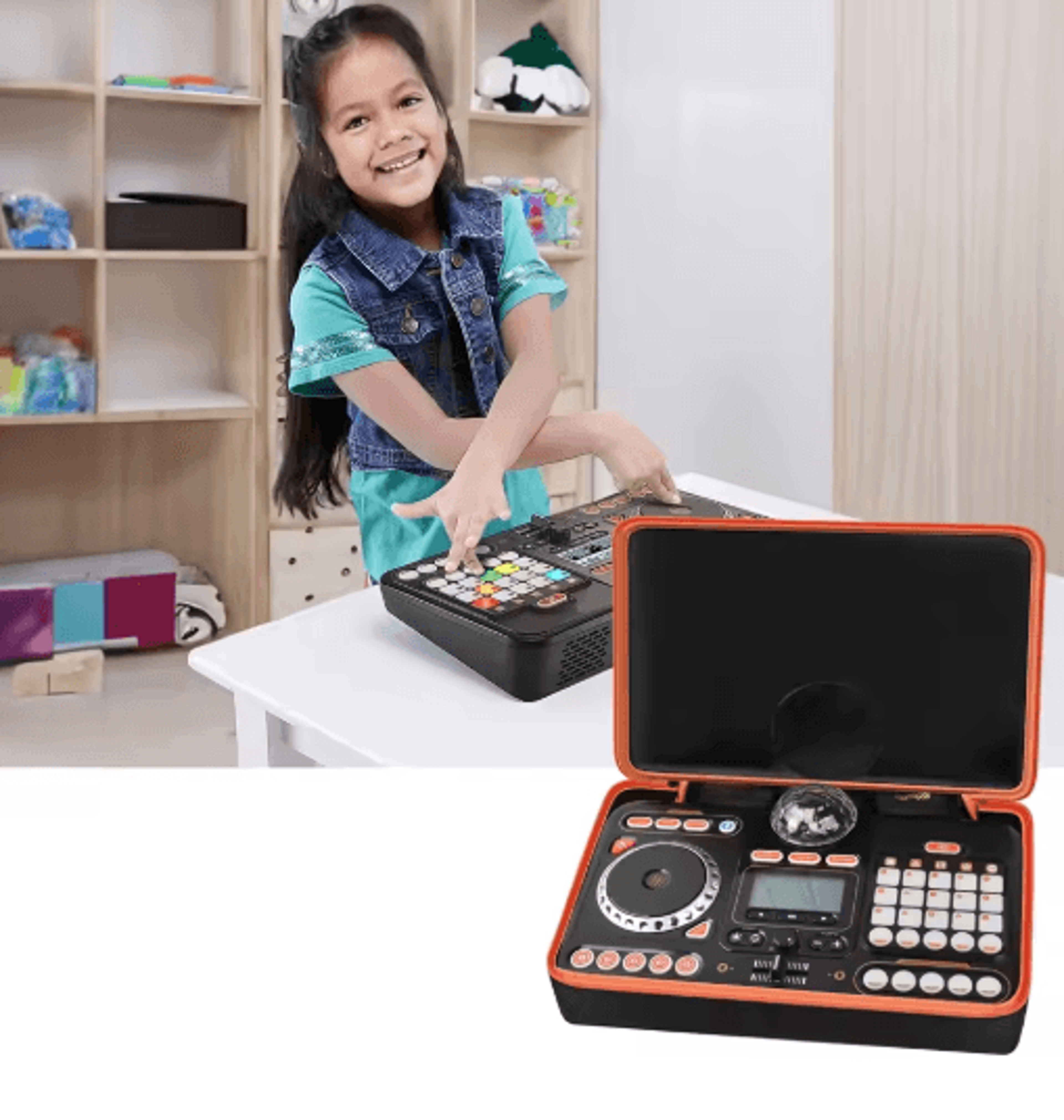 Orange Protective Case For VTech KidiStar  Kidi DJ Mixer  Portable Storage Bag 2