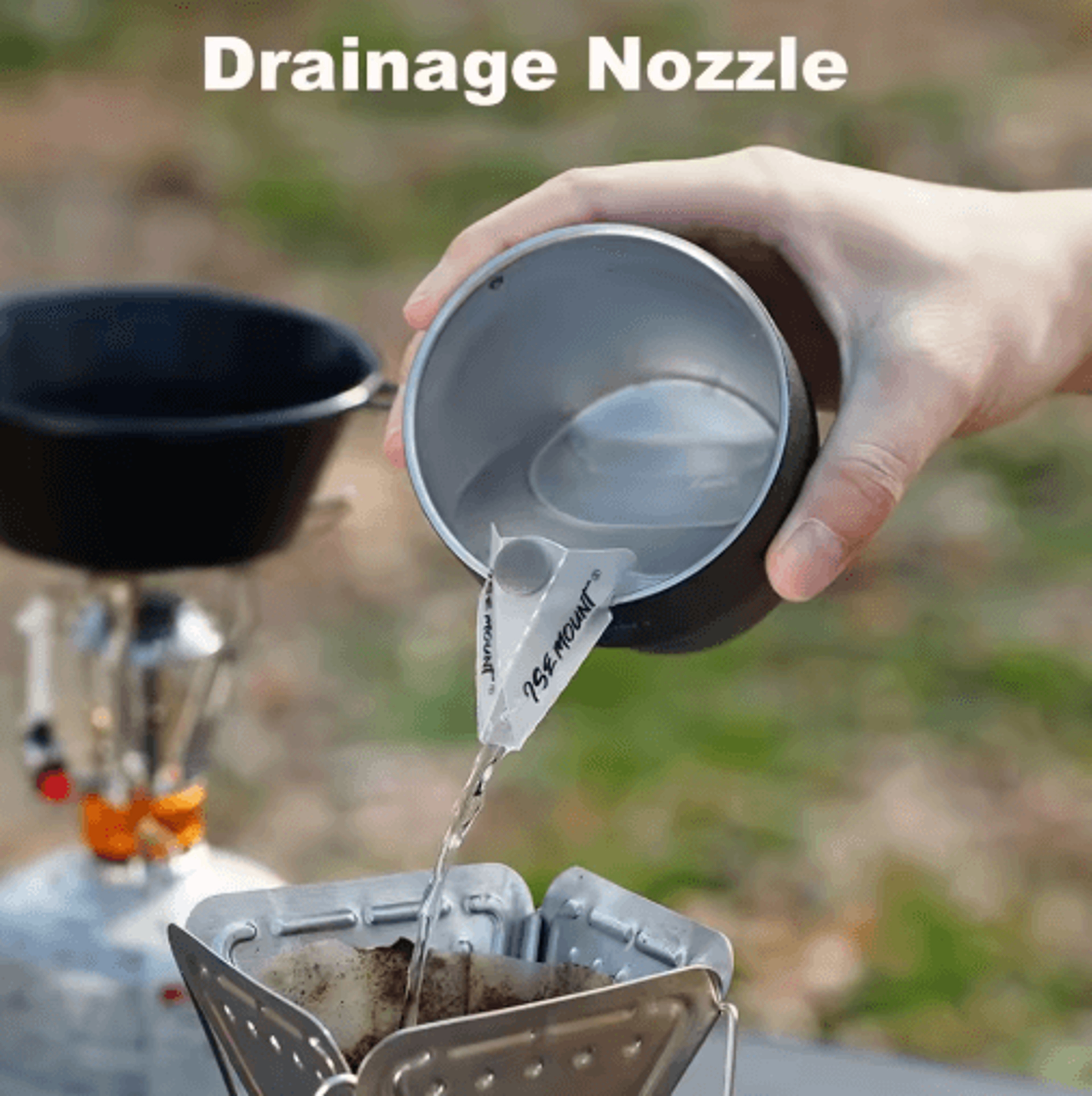 Portable Camping Bowl Drain Spout  Coffee Pour Guide 3