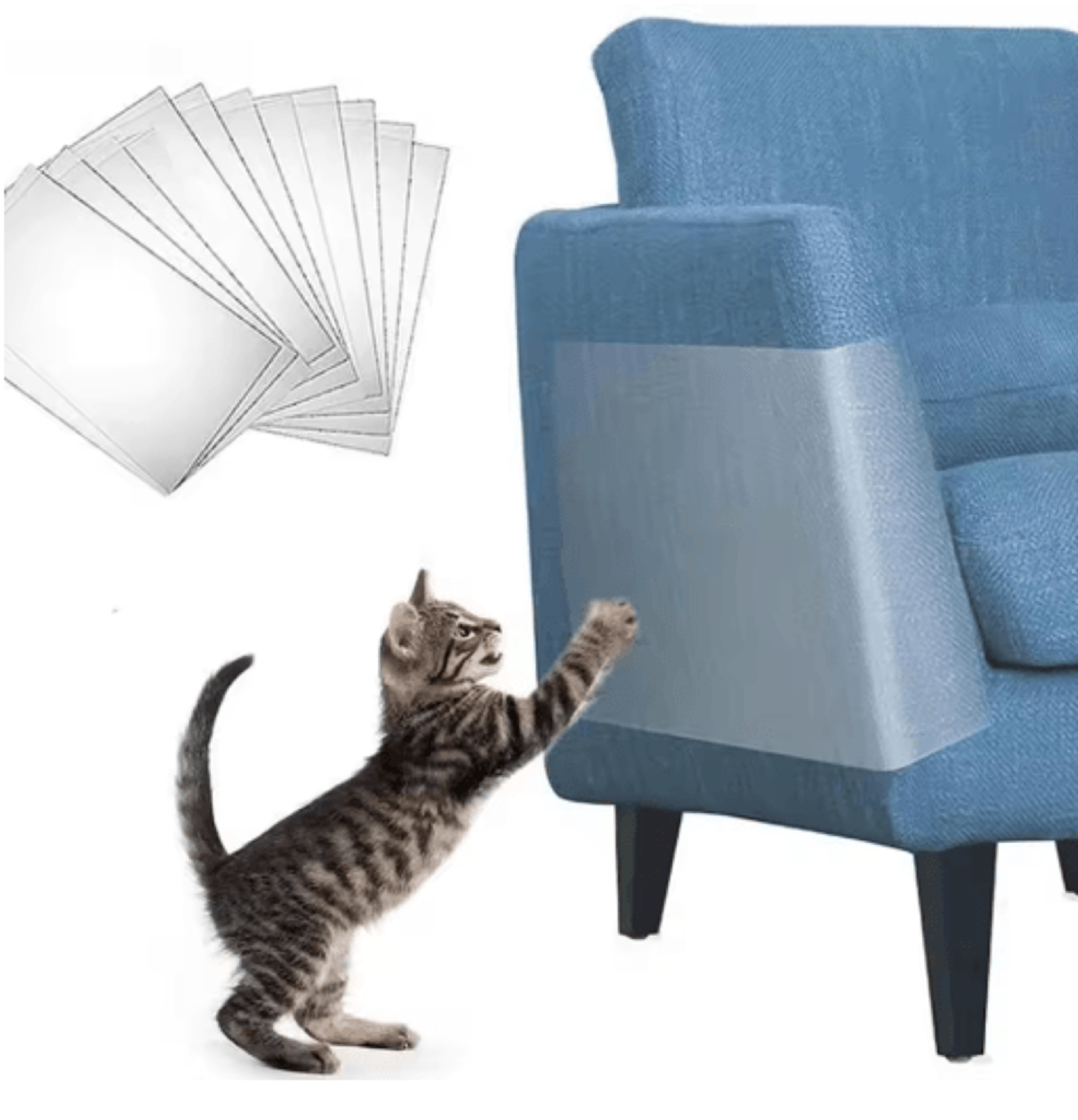 transparent self-adhesive cat scratch furniture protector