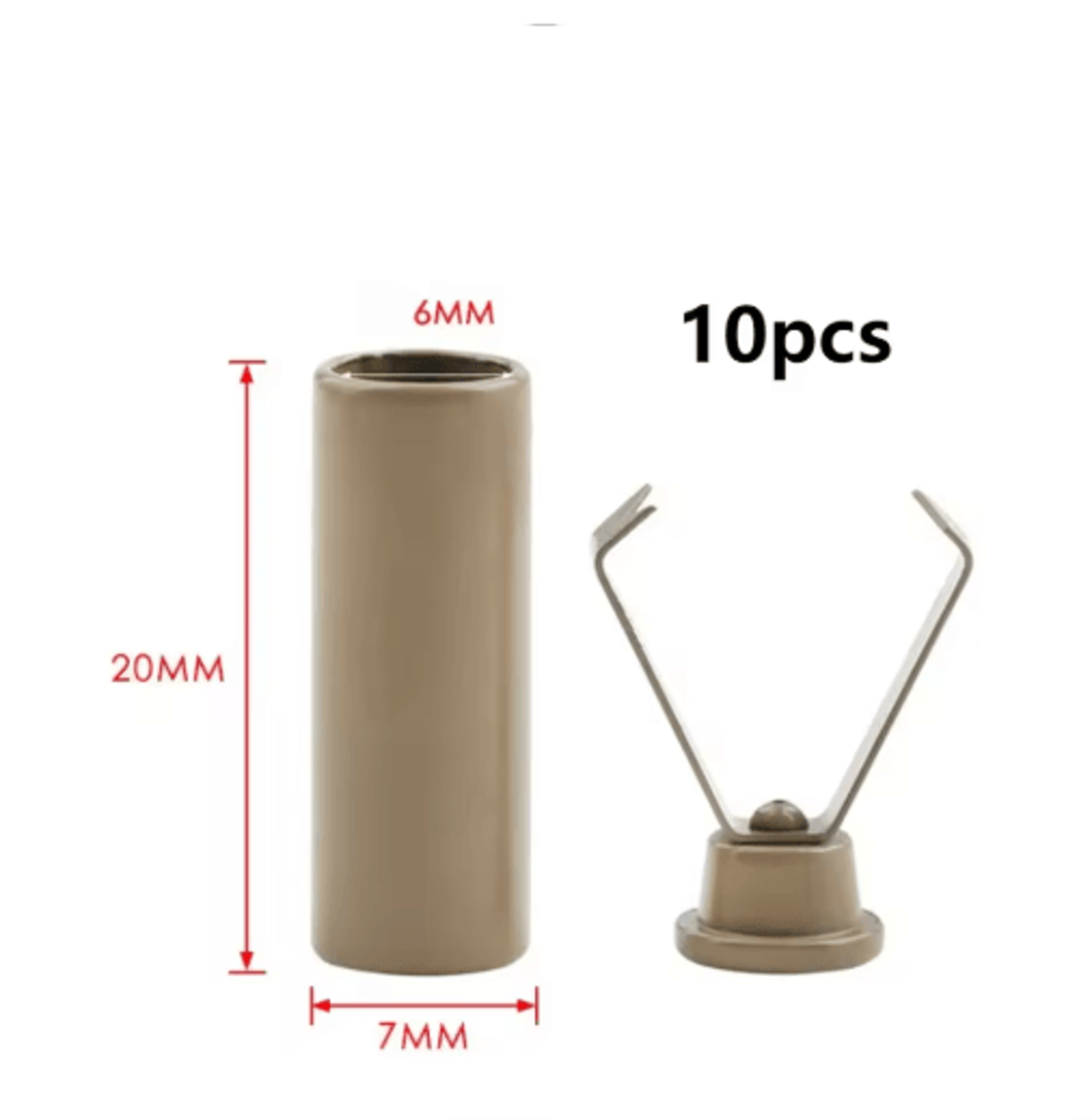 10Piece Metal Drawstring Cord End Stoppers 9