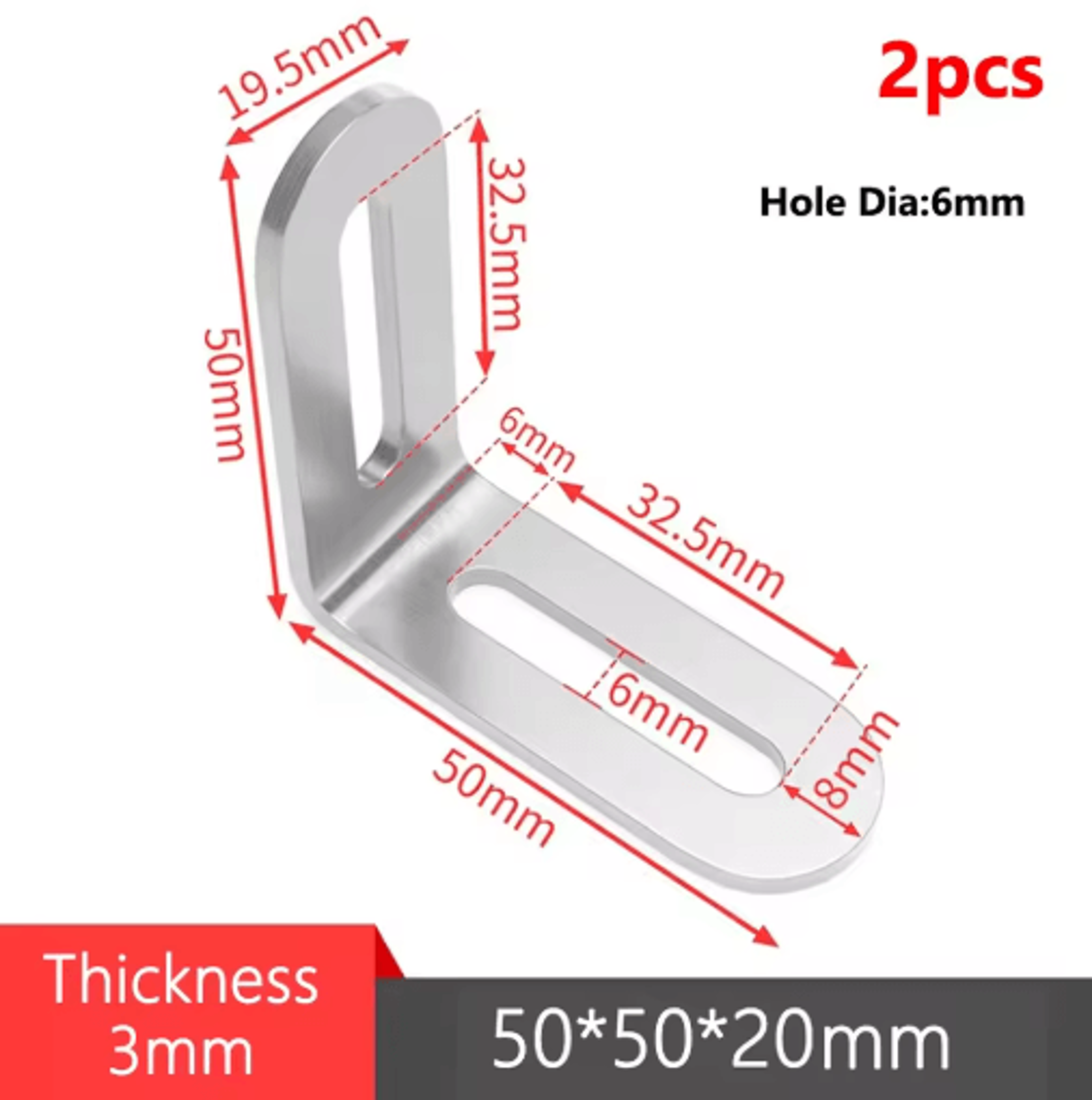 Stainless Steel 90 LShaped Corner Brackets 8