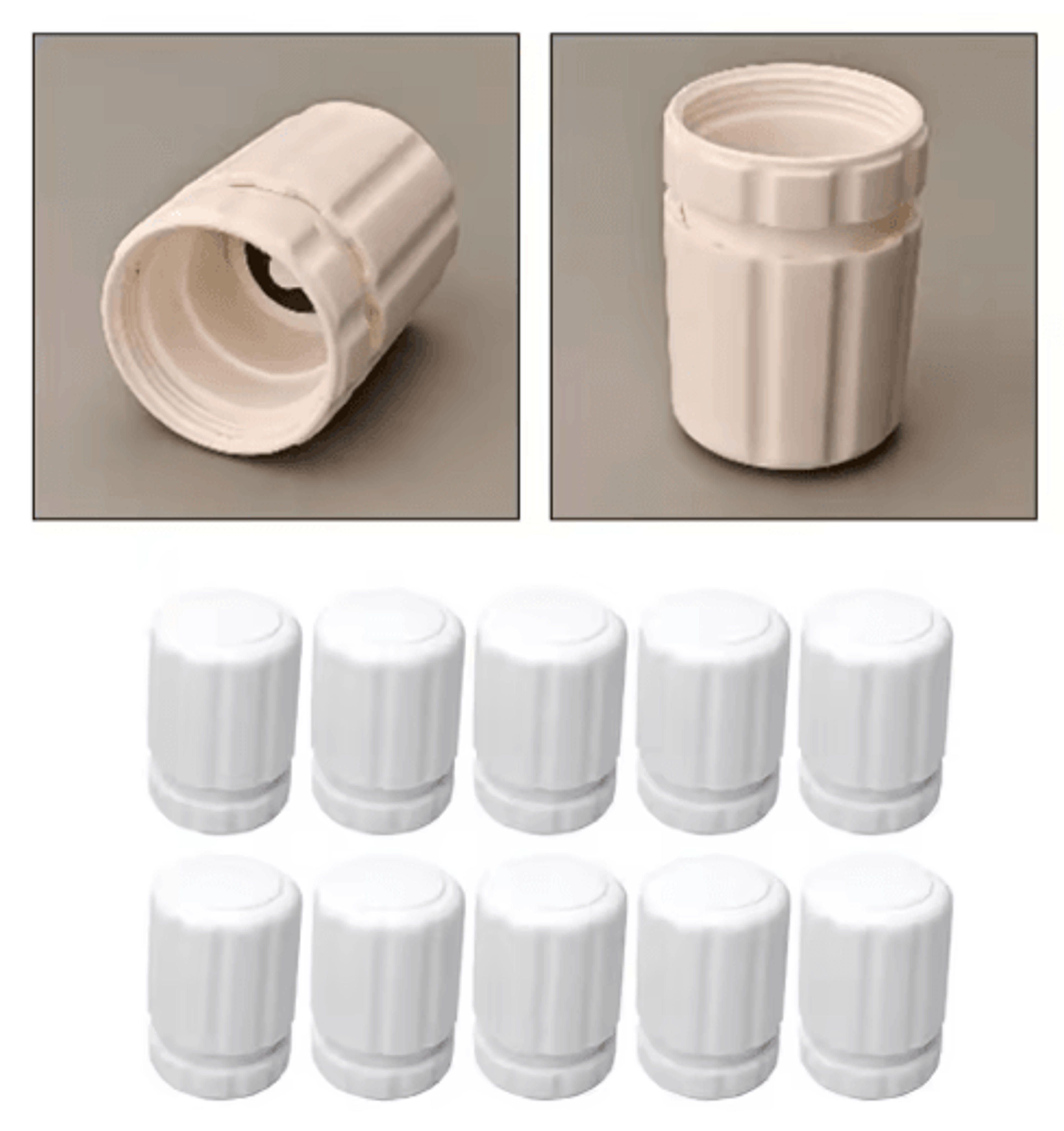 5 piece m30 by 1.5 radiator valve handwheel caps
