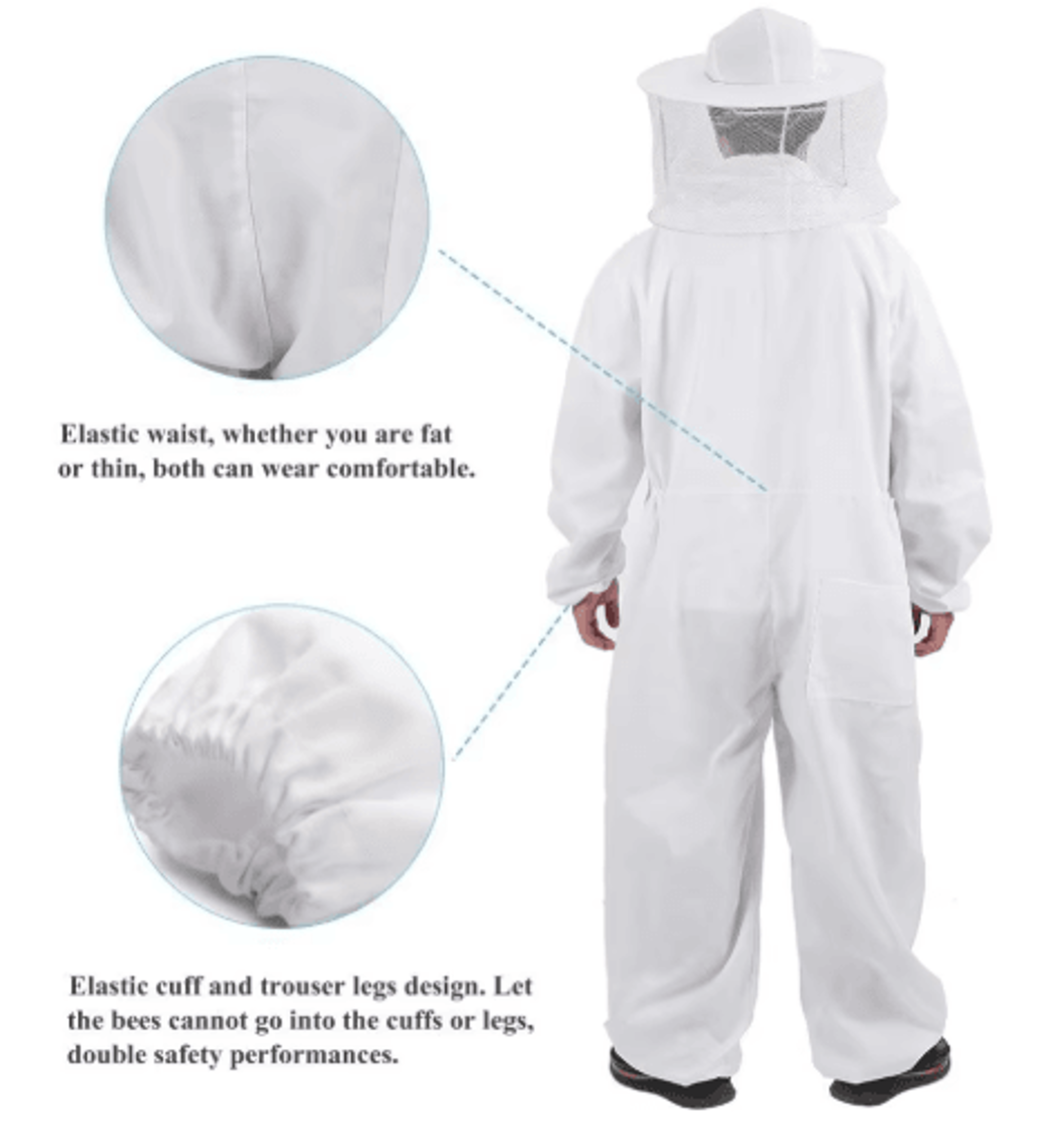 Professional Breathable Beekeeping Protective Suit 5