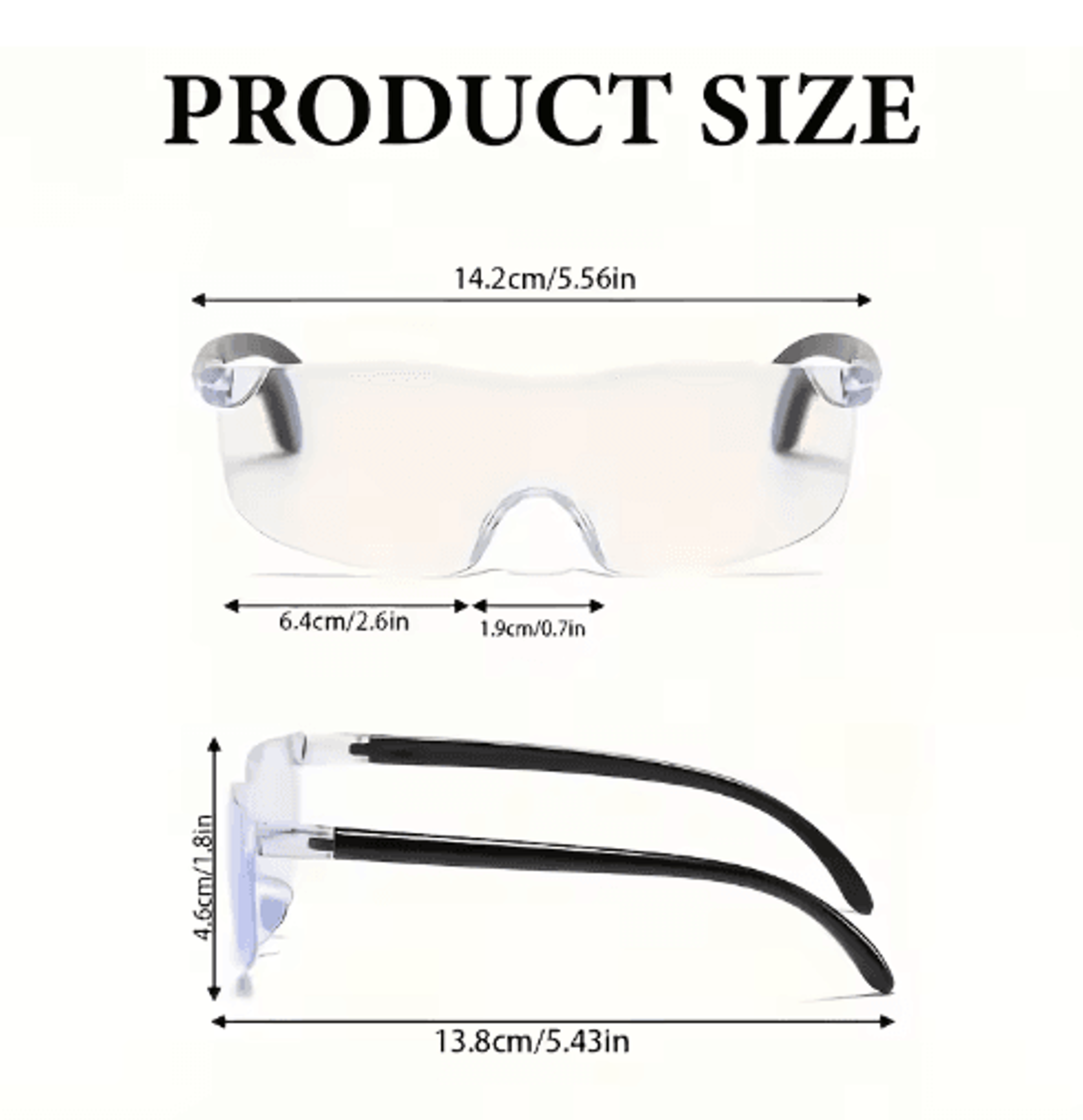 Portable 3X Frameless Handheld Magnifying Glass 5