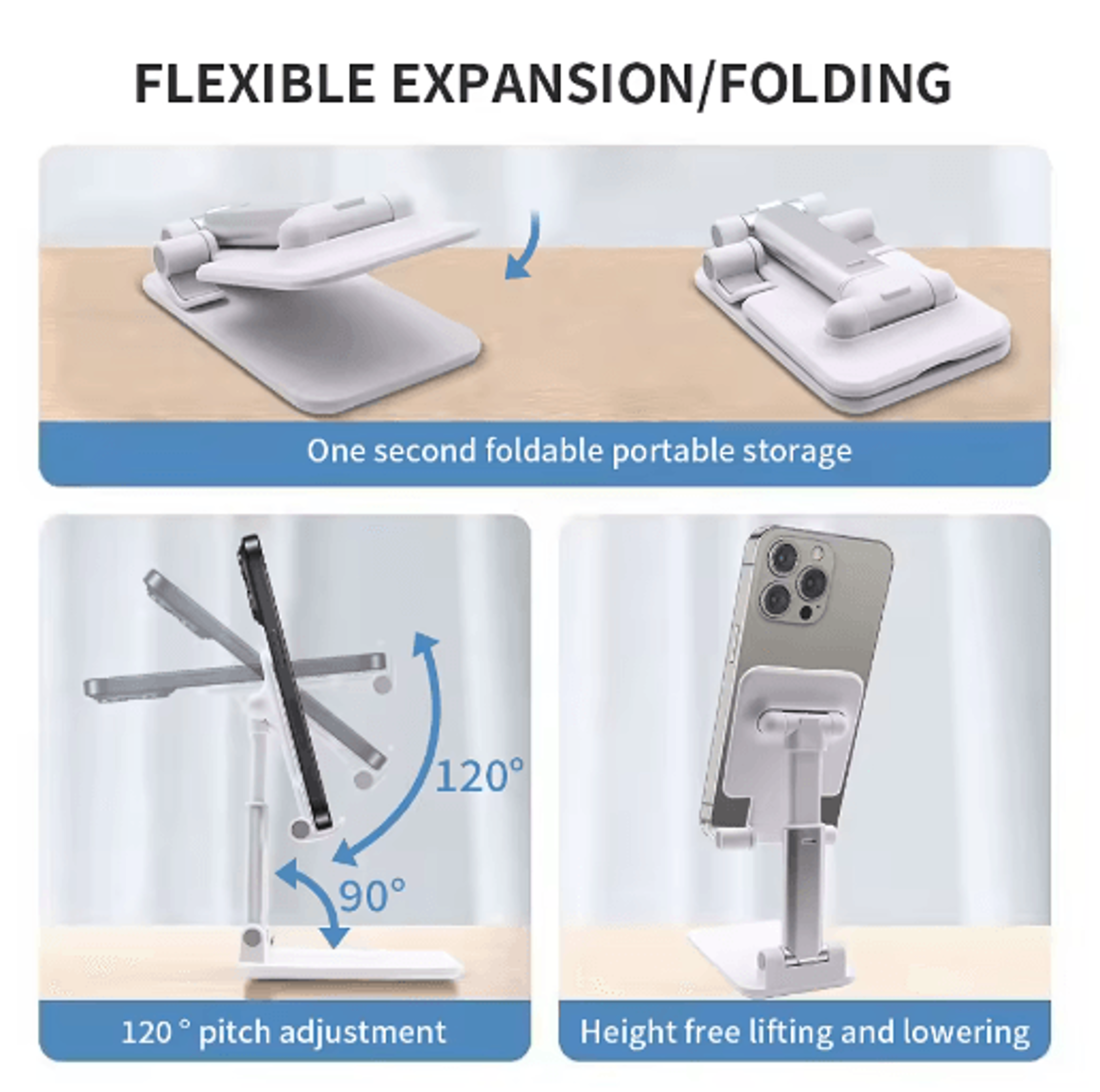 Flexible Adjustable Desktop Phone  Tablet Holder Stand 5