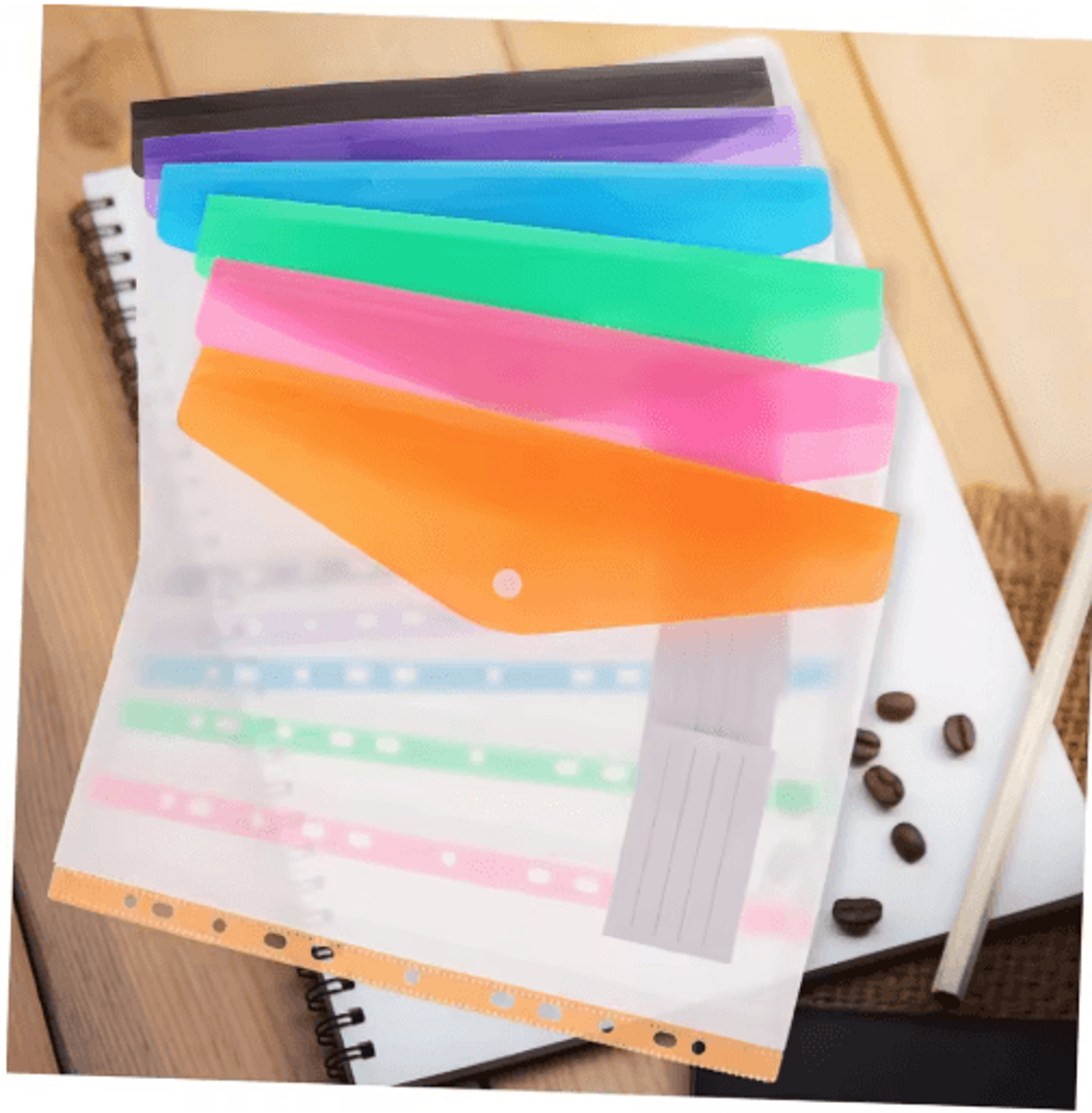 6Piece A4 Binder Pocket File Organizer Set 3