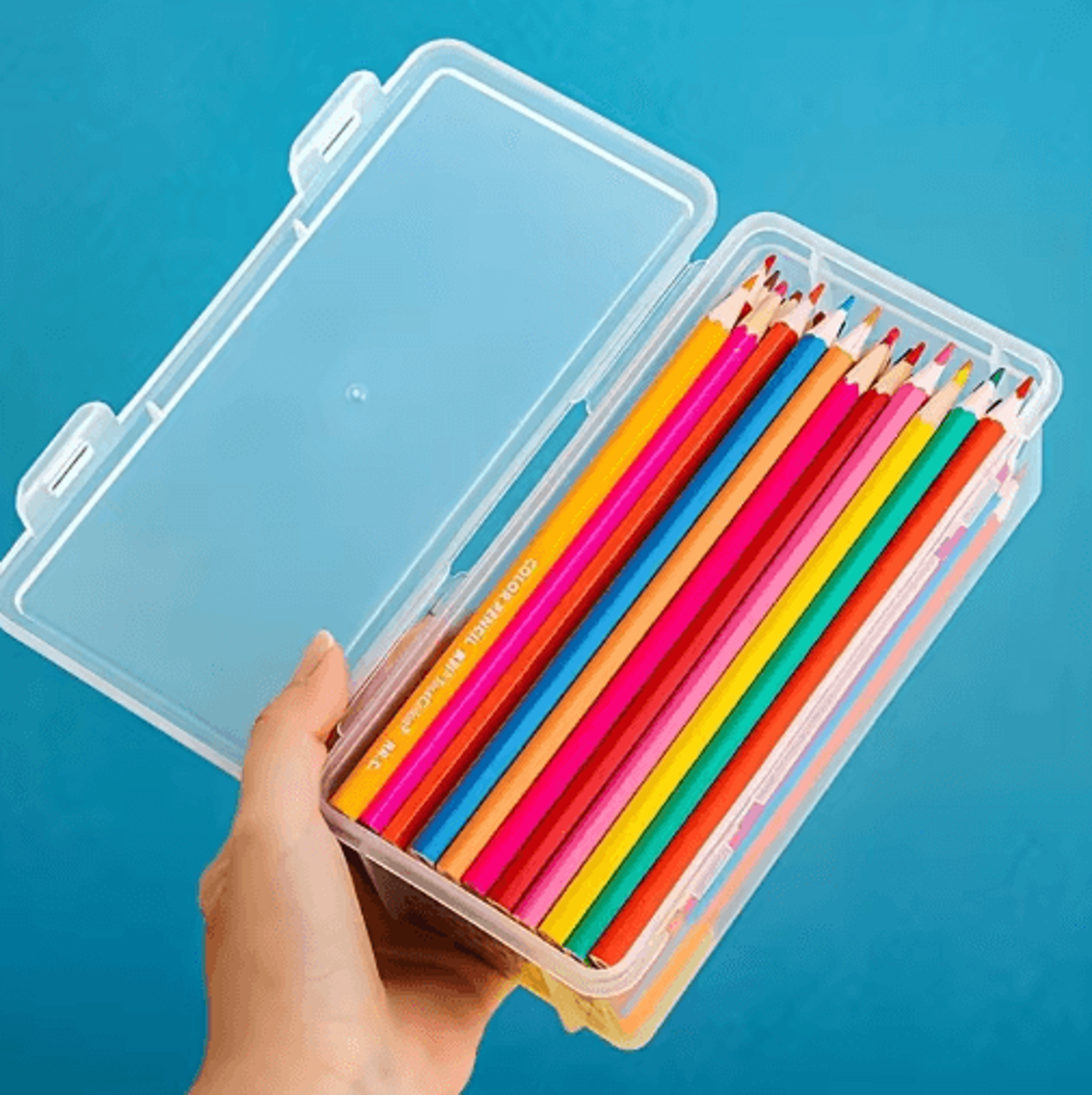24Piece LargeCapacity Transparent Office Storage Boxes 6