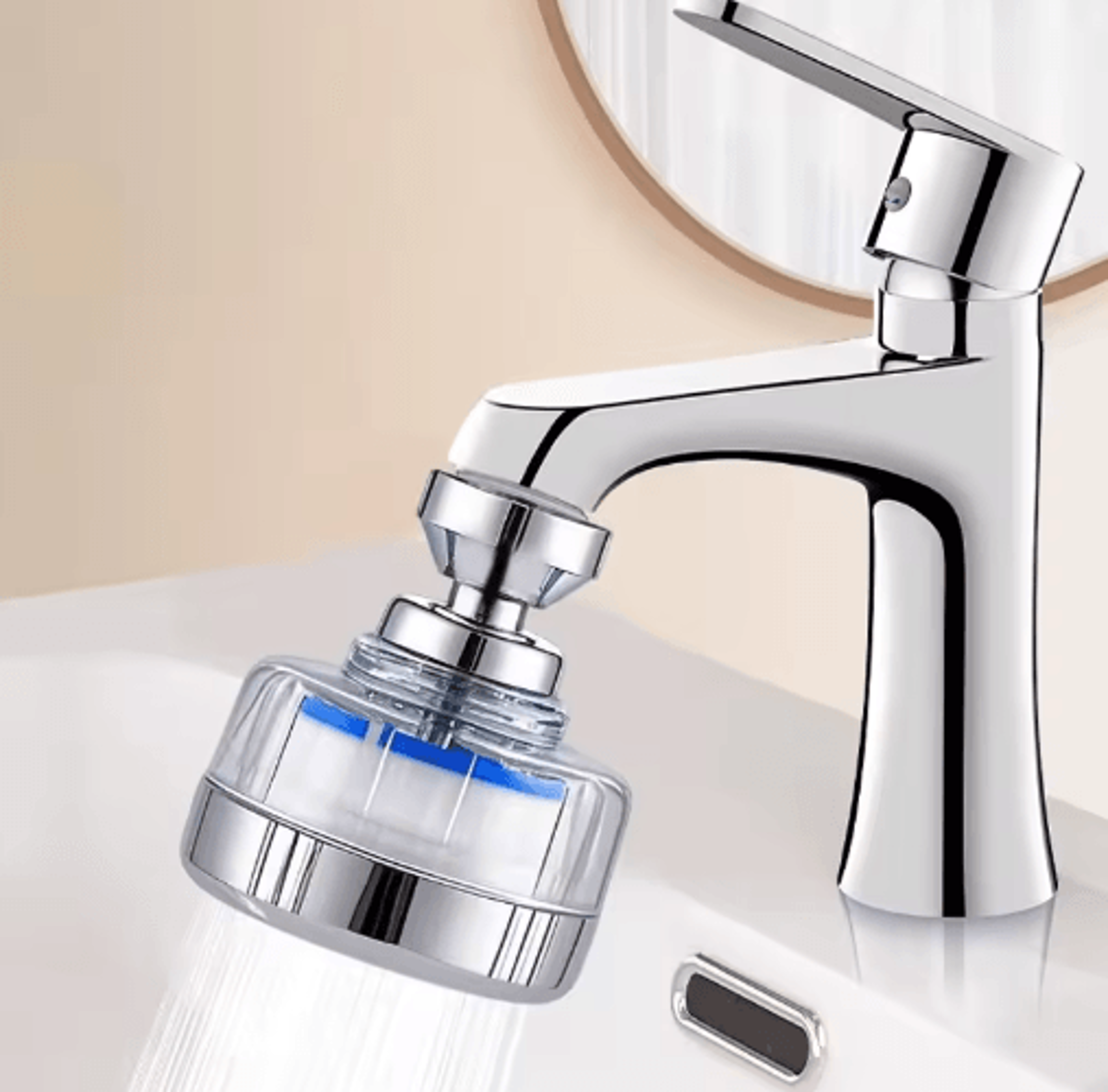 360° swivel kitchen faucet aerator & sink sprayer
