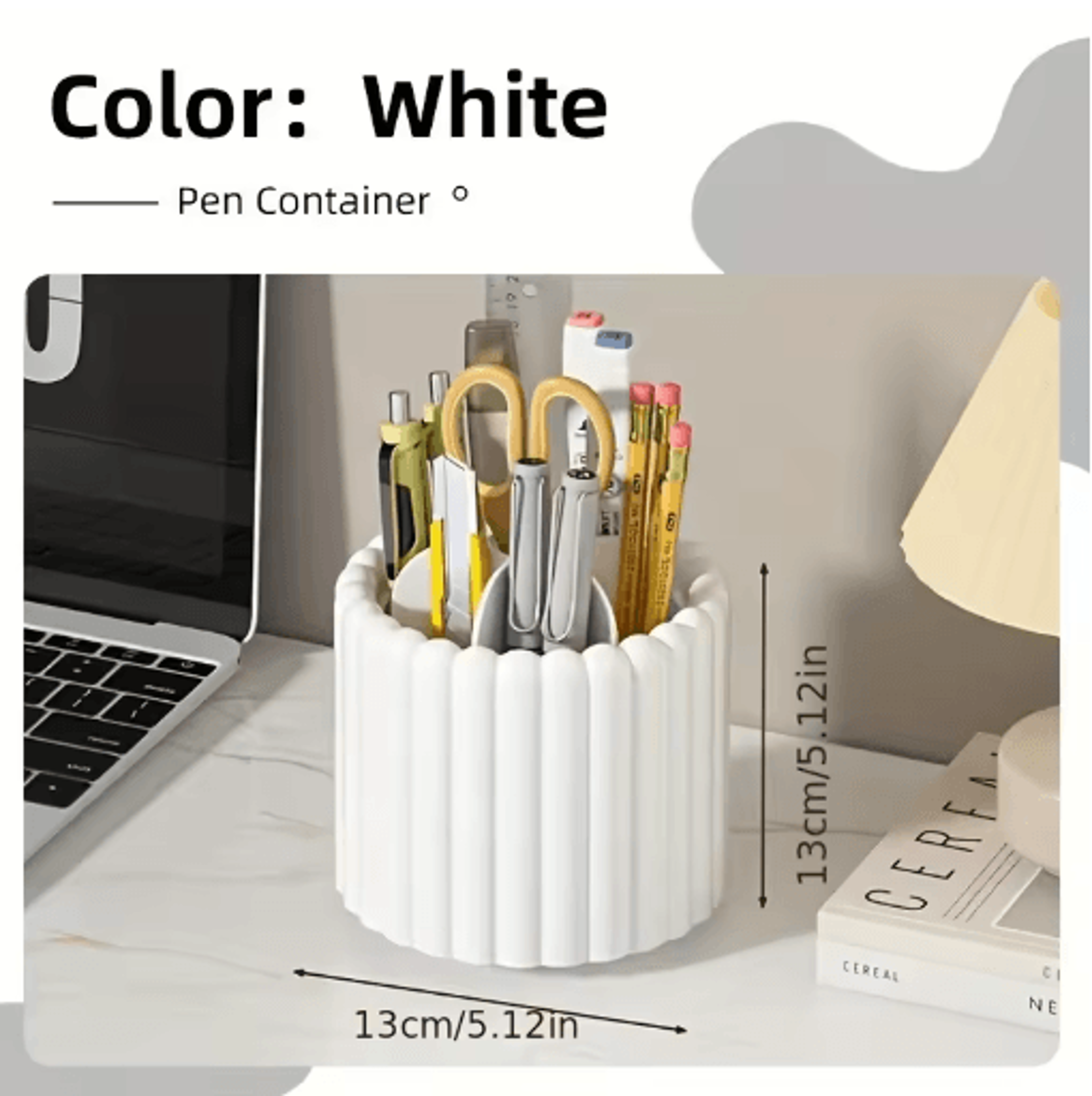360 Rotating Desk Organizer  SpaceSaving MultiFunctional Pen  Office Supplies Holder 3