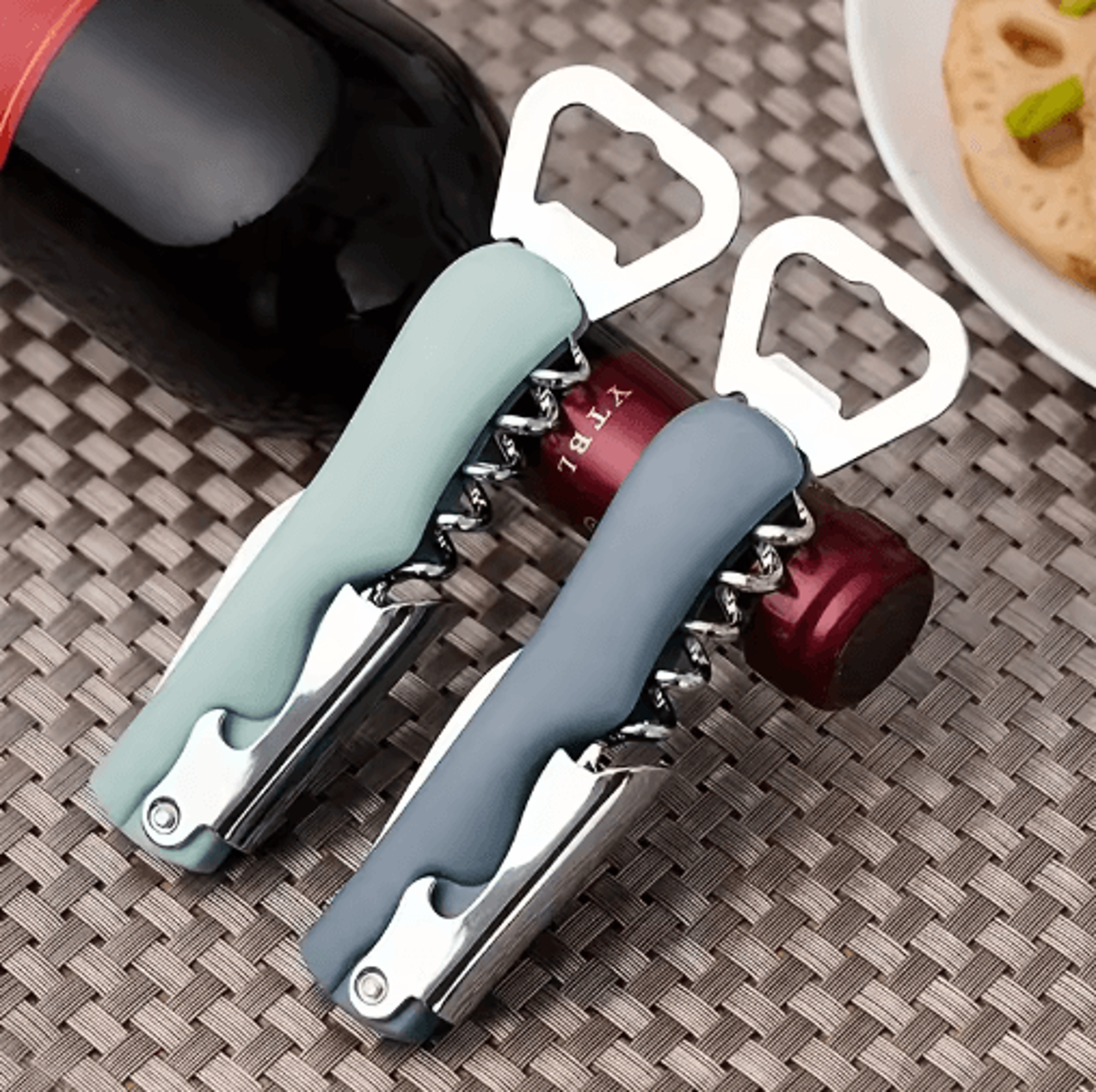 stainless steel multifunctional bottle opener – portable wine, beer & cork opener