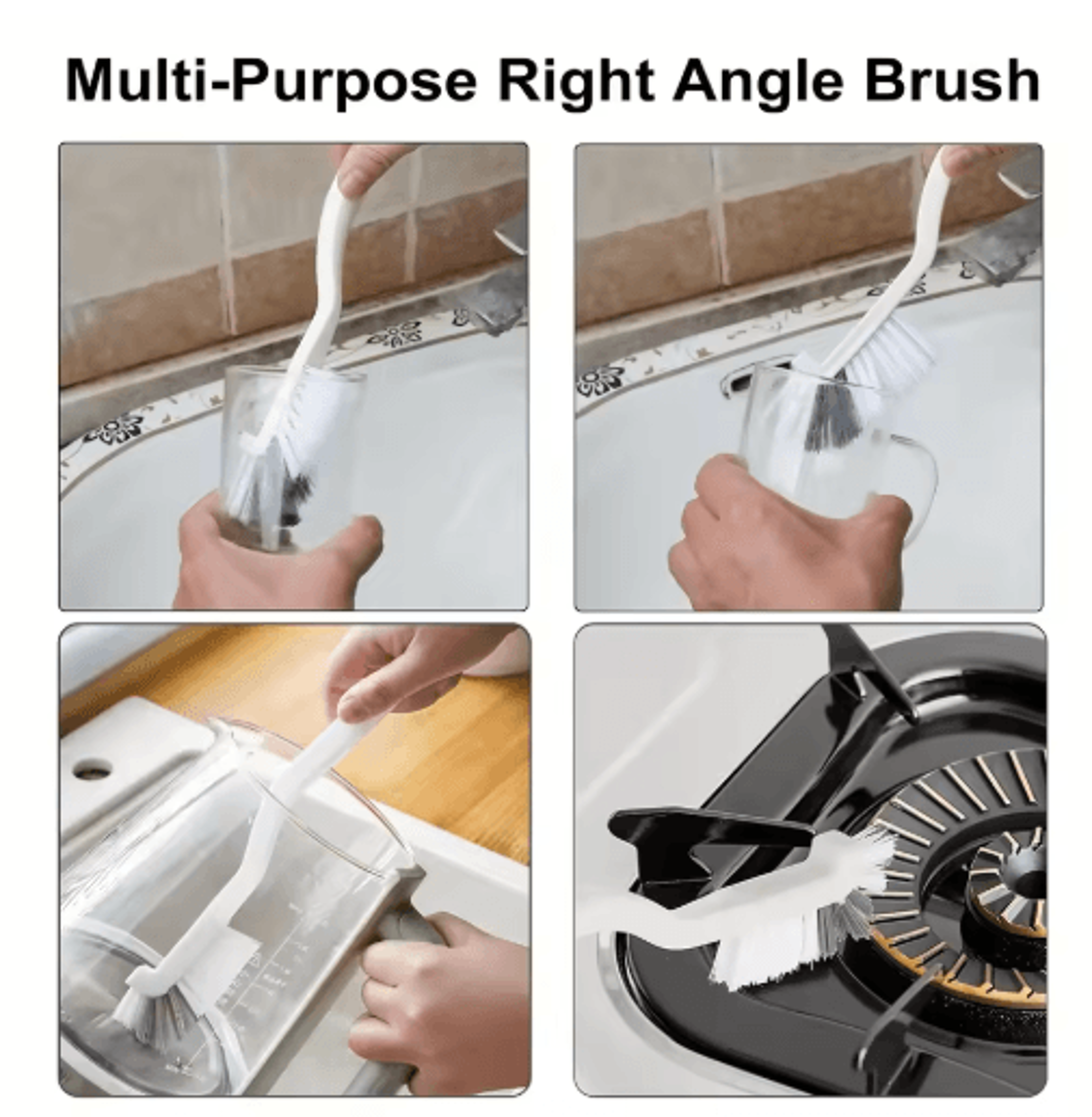 11Pcs MultiPurpose Cleaning Brush Set  Long Handle Brushes For Tight Spaces 6