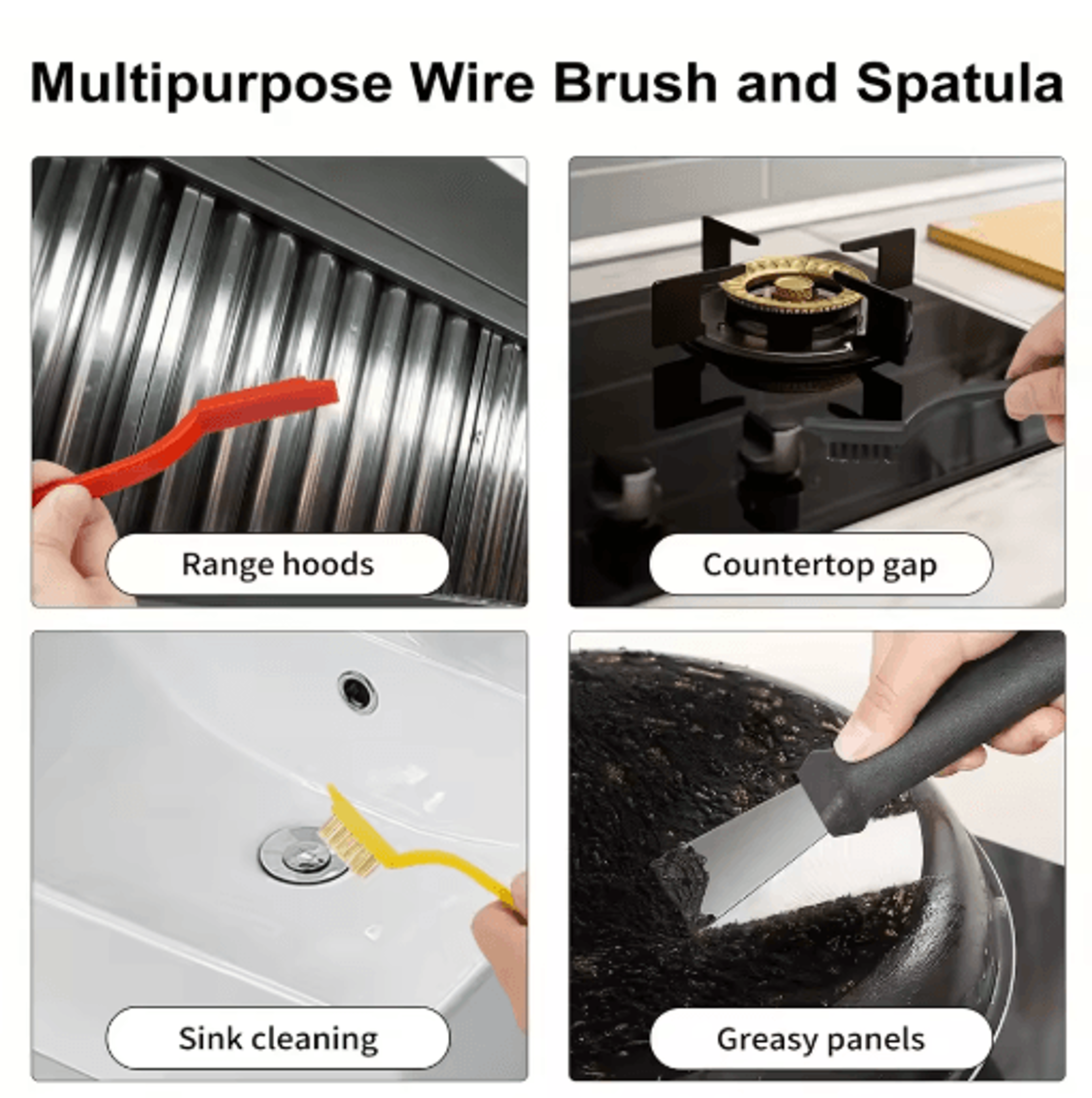 11Pcs MultiPurpose Cleaning Brush Set  Long Handle Brushes For Tight Spaces 3