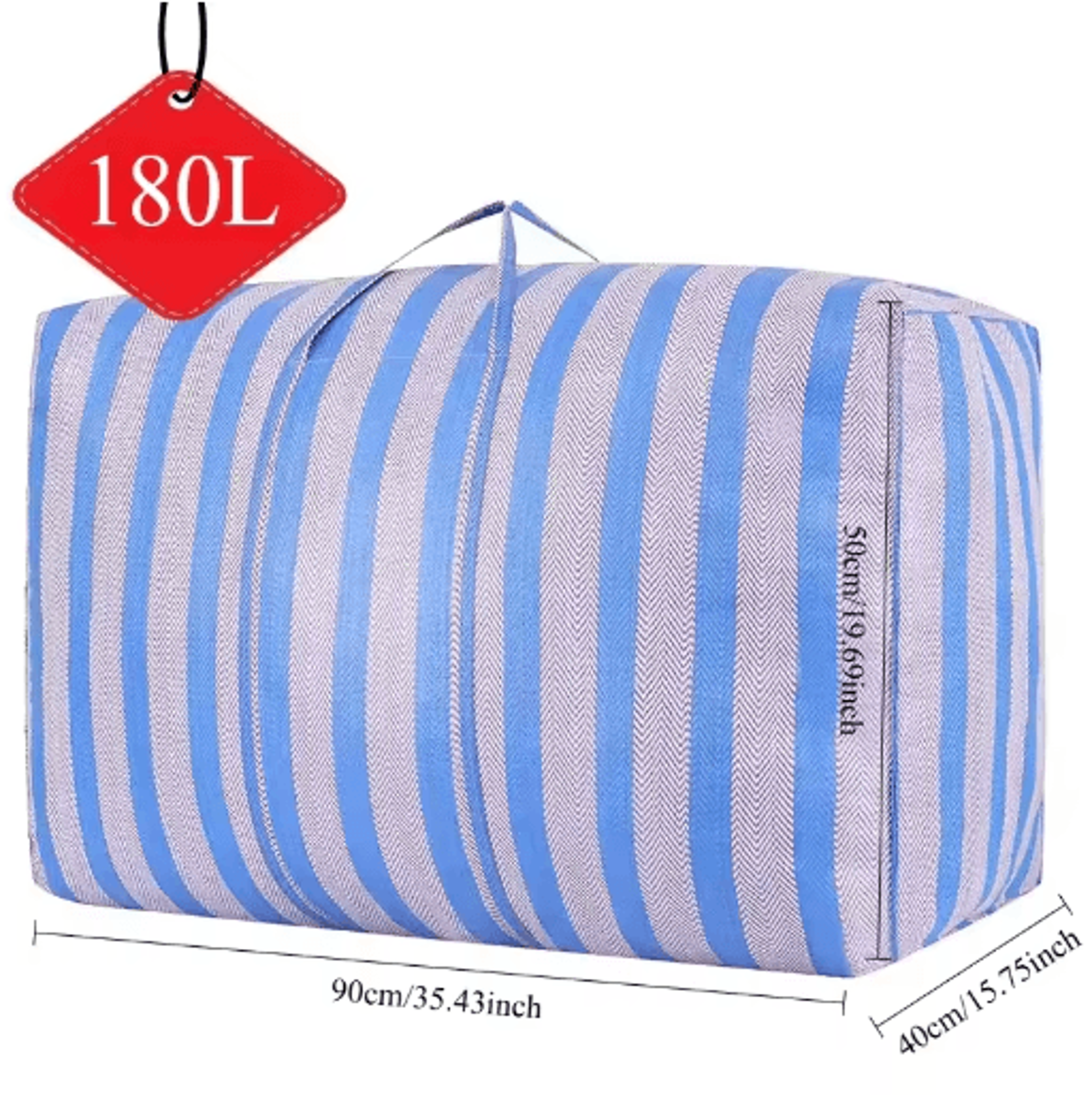 180L HeavyDuty Storage Bag  Reinforced Portable Organizer For Moving Travel  Camping 1