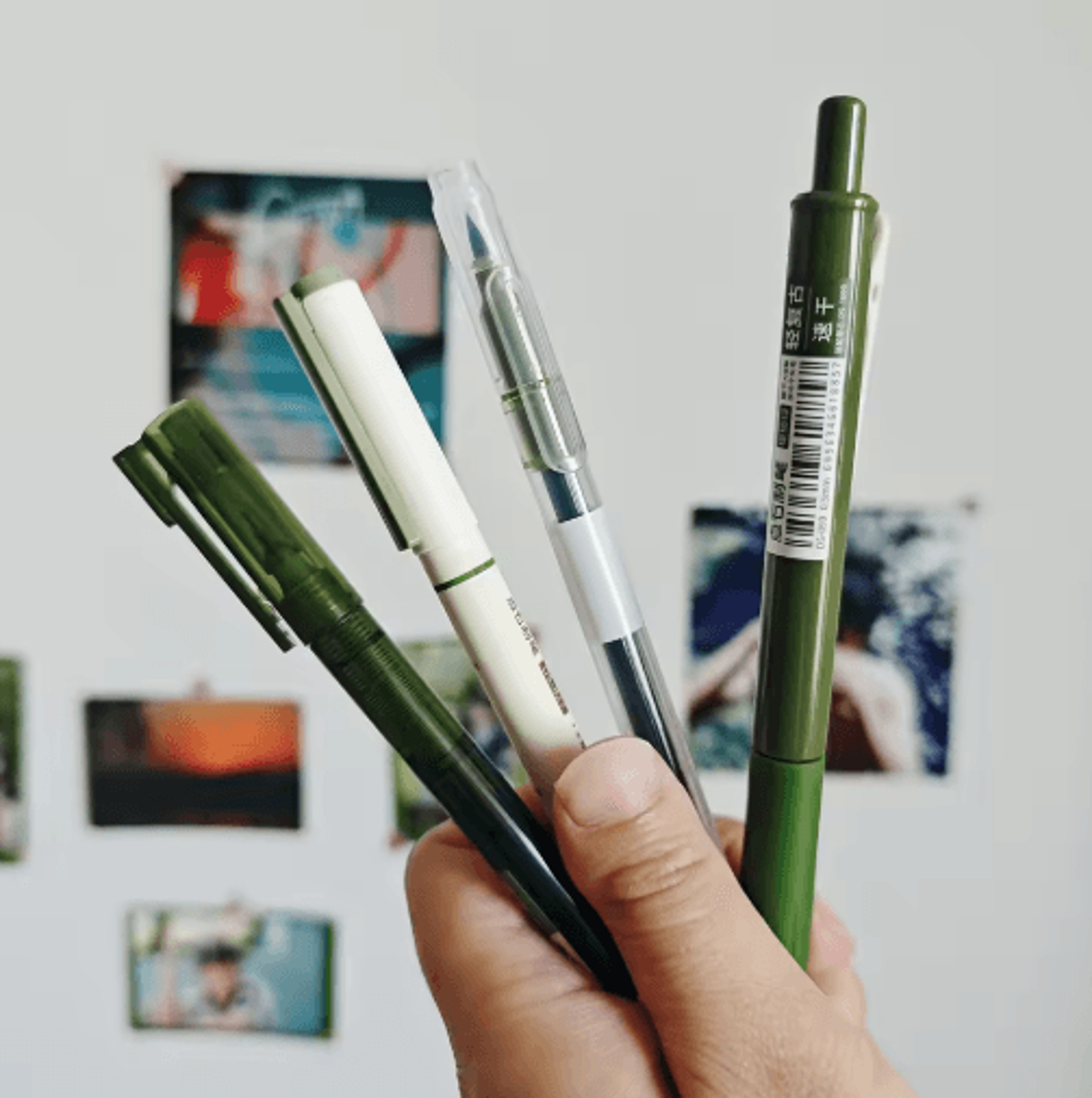 4pcs vintage pens set – quick-dry smooth writing pens for office & notebooks