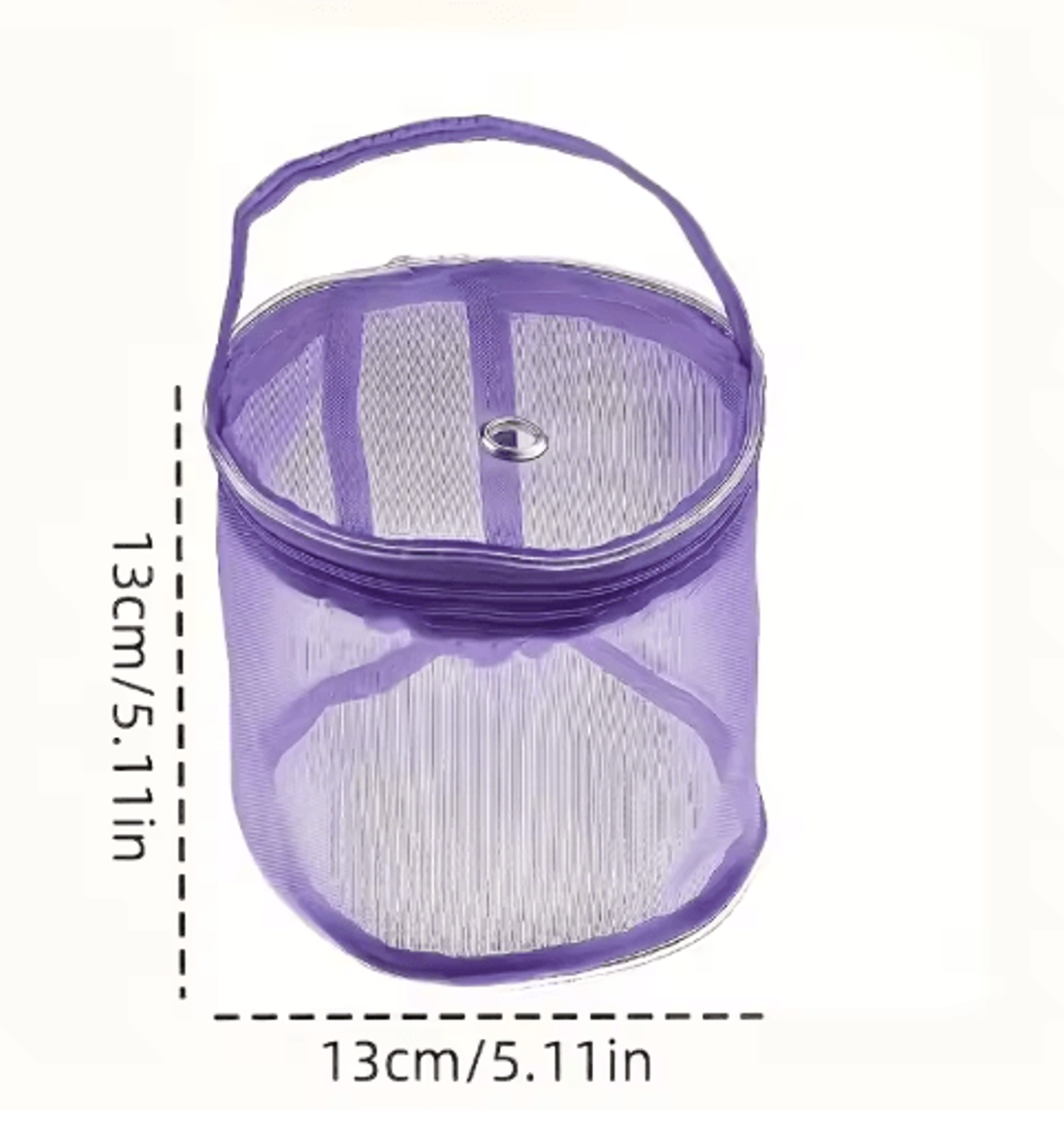 Colorful Nylon Mesh Yarn Storage Bag  Zipper Knitting  Crochet Organizer 5