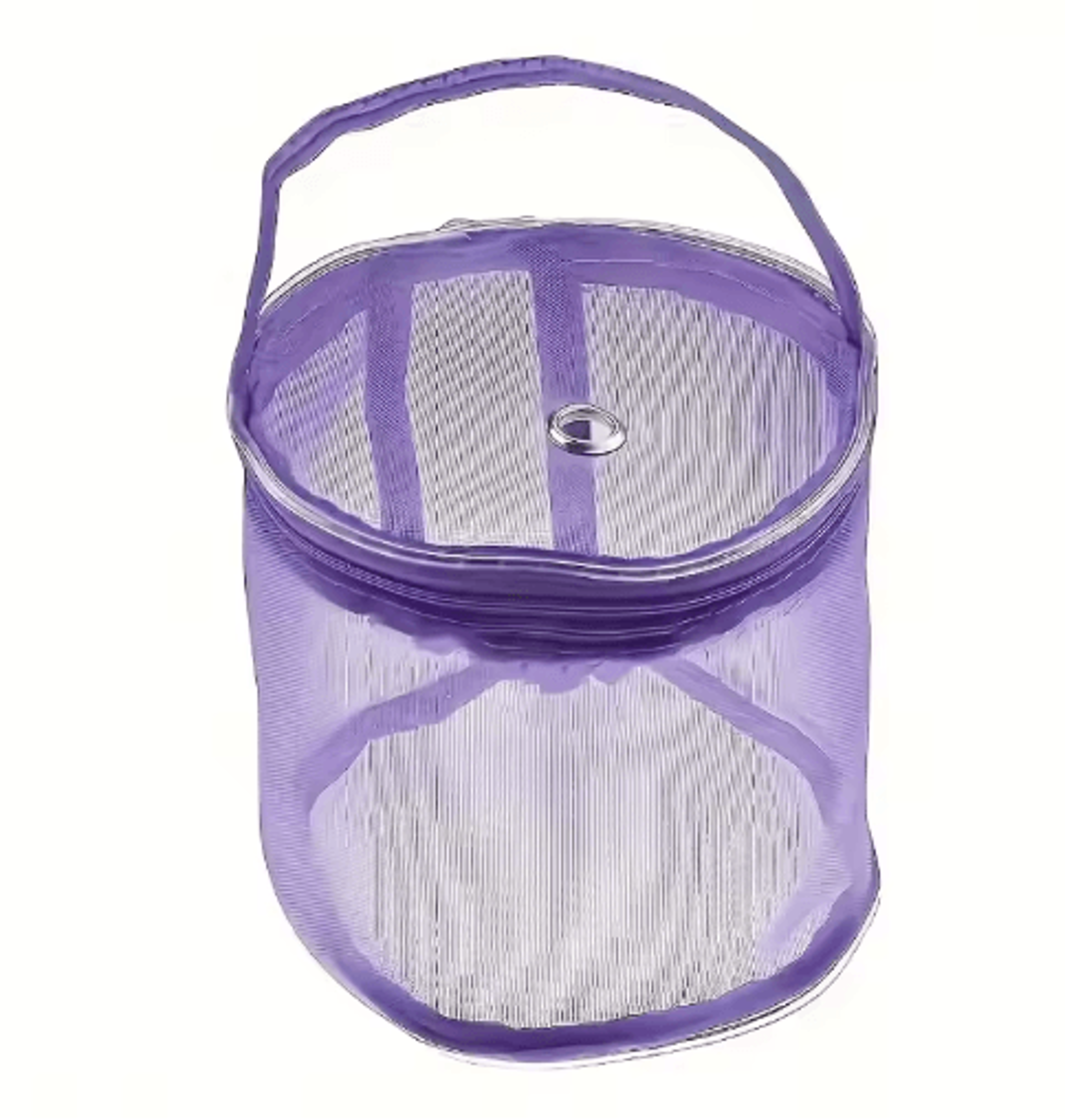 Colorful Nylon Mesh Yarn Storage Bag  Zipper Knitting  Crochet Organizer 2