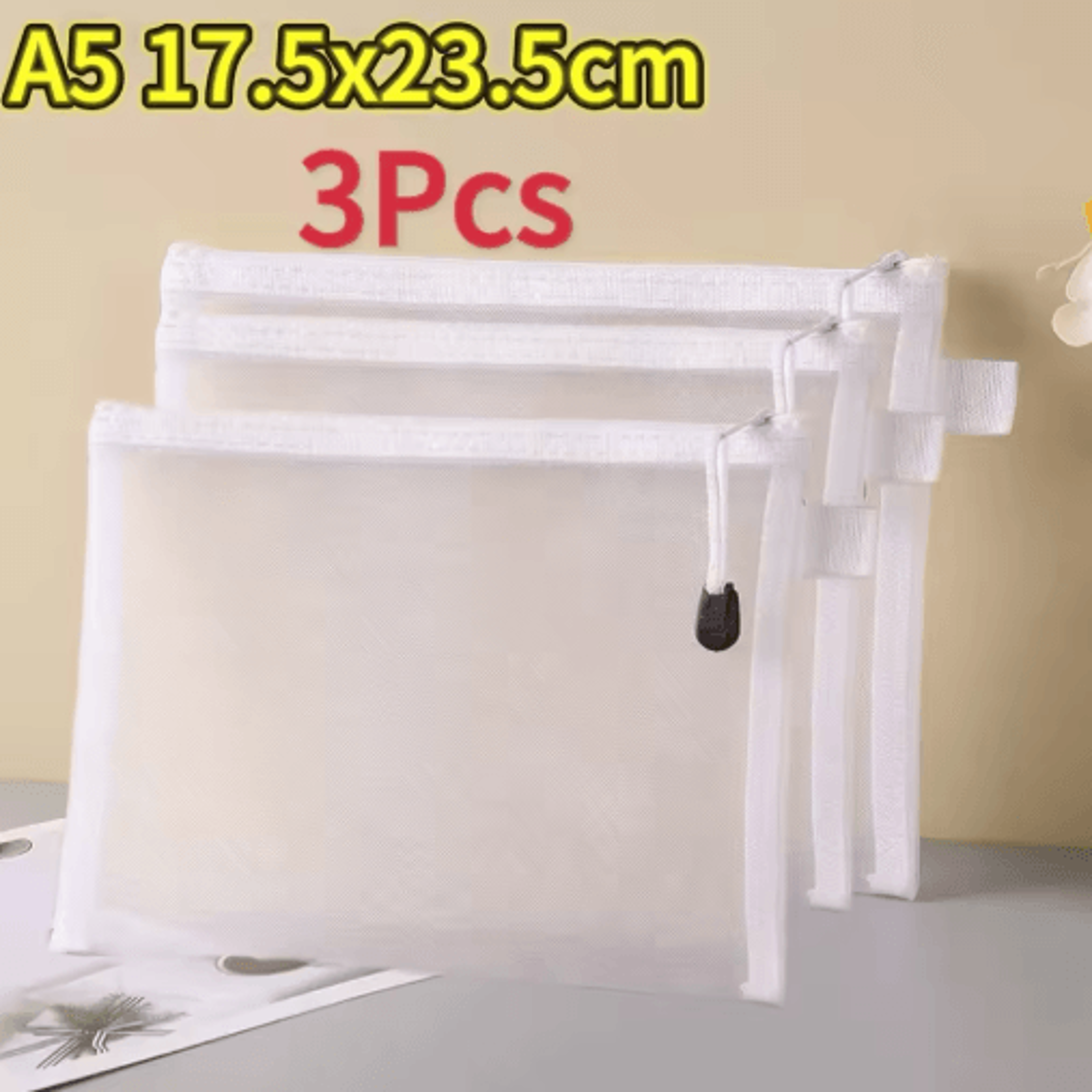 Transparent Mesh Toy Storage Bags  Zipper Pouches For Blocks Puzzles  Small Parts 10