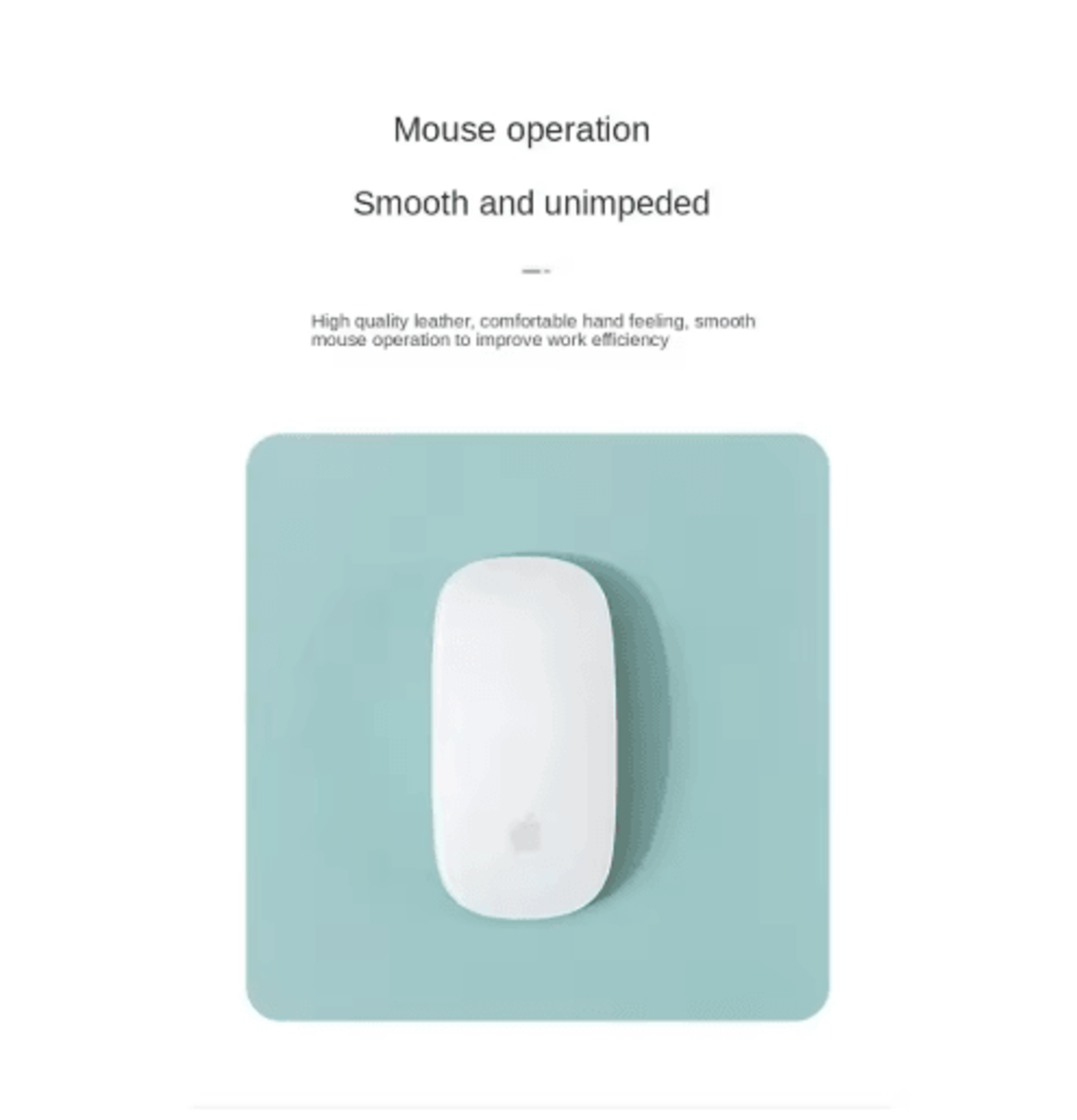 portable pu leather mouse pad – waterproof non-slip desk mat