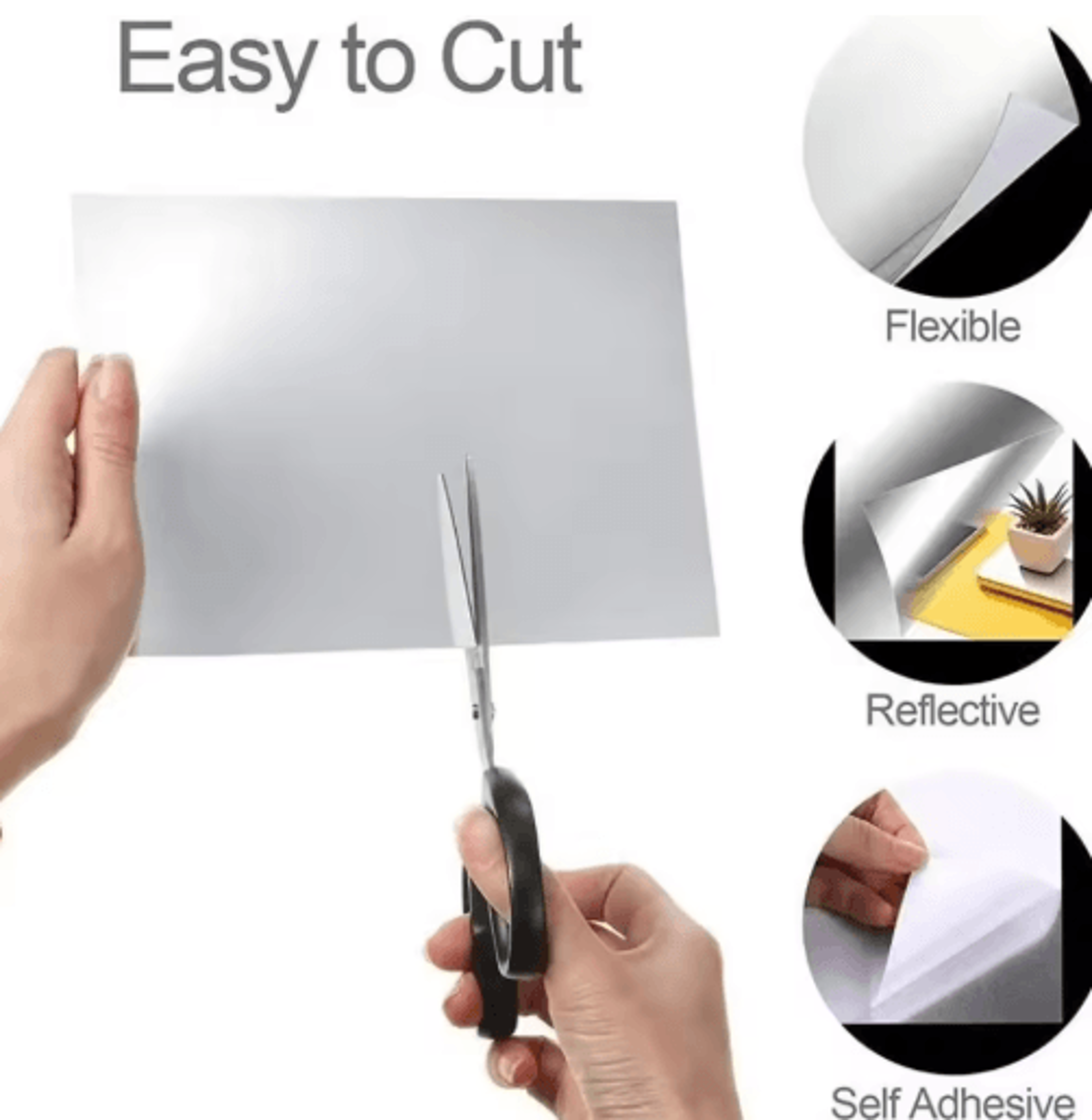 SelfAdhesive Acrylic Mirror Sheet  16mm Shatterproof NonGlass Mirror 5