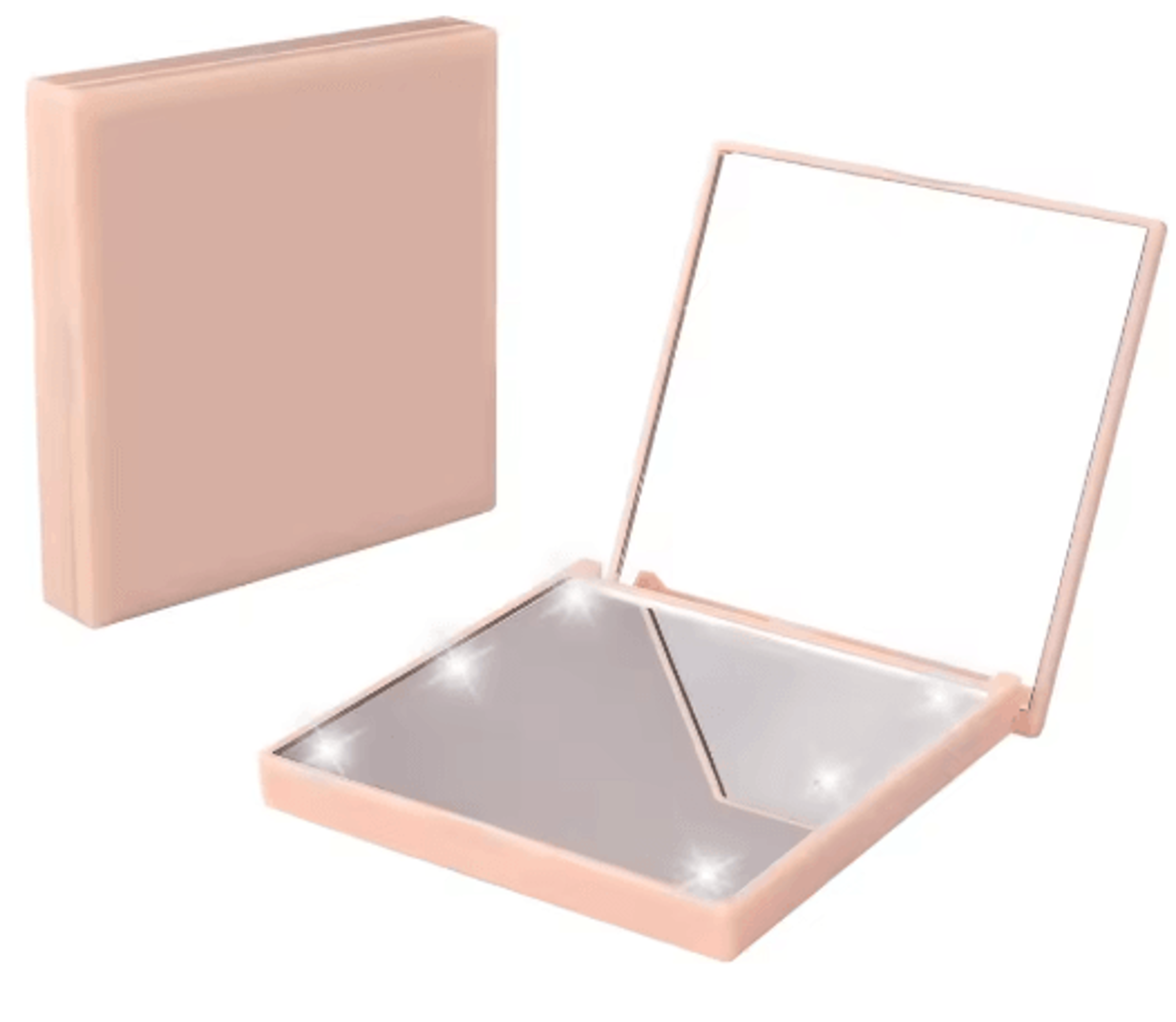 6LED Lighted Compact Makeup Mirror  Folding Travel Pocket Mirror 3