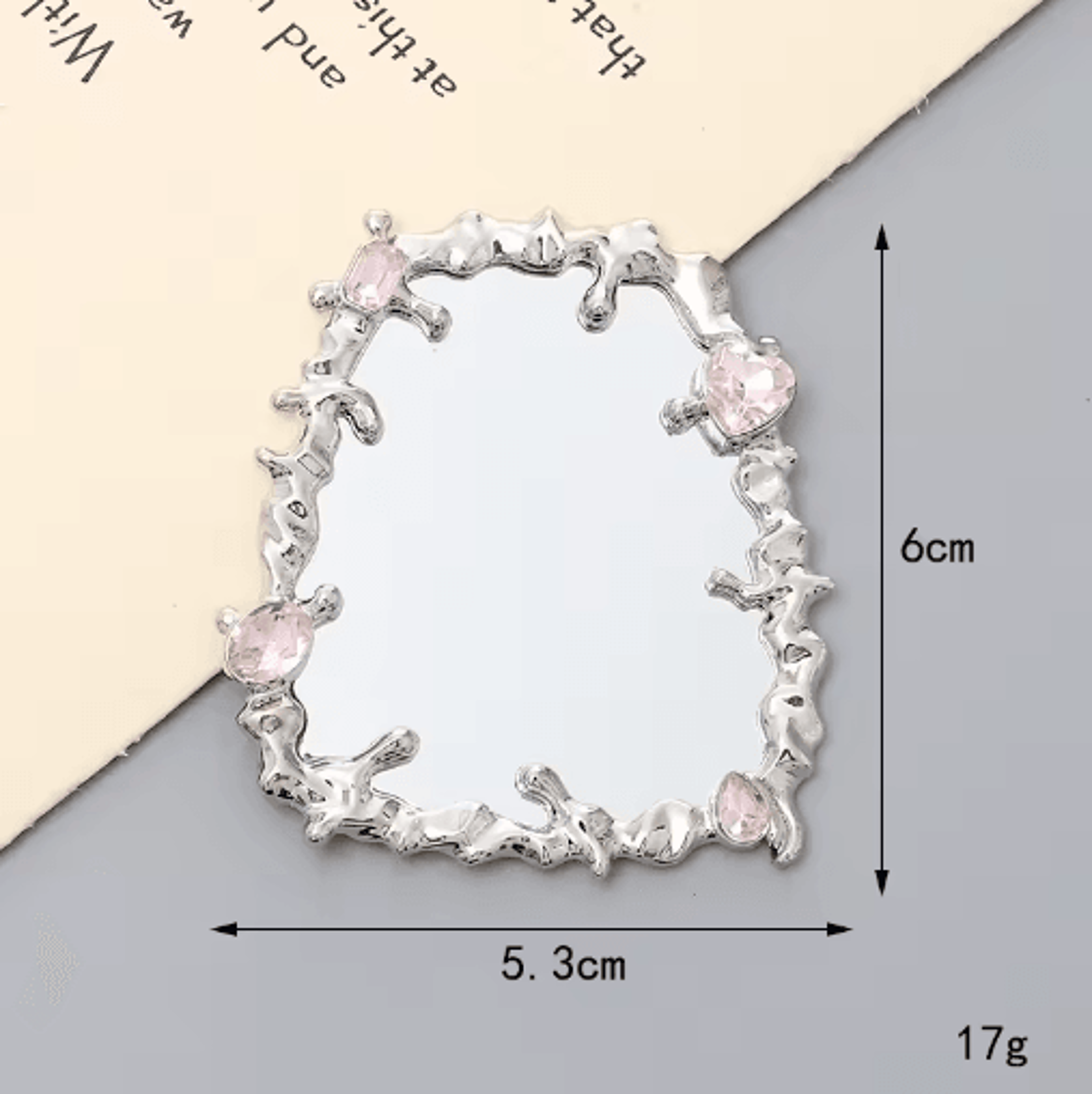 Romantic Liquid Makeup Mirror  Elegant HighEnd Vanity Beauty Accessory 1