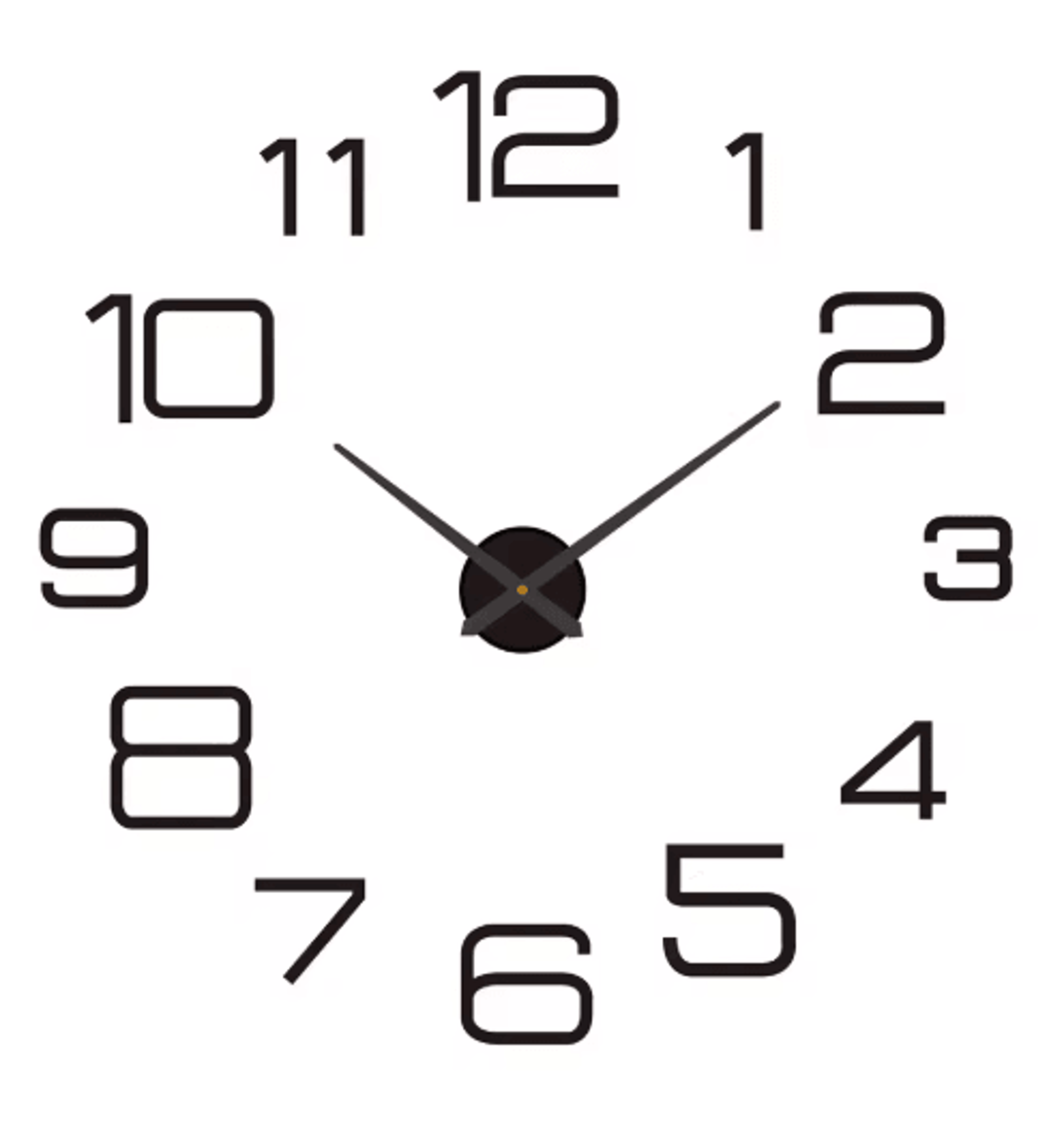 Large Roman Numeral Mirror Wall Clock  2D3D DIY Acrylic Quartz Clock Sticker 15