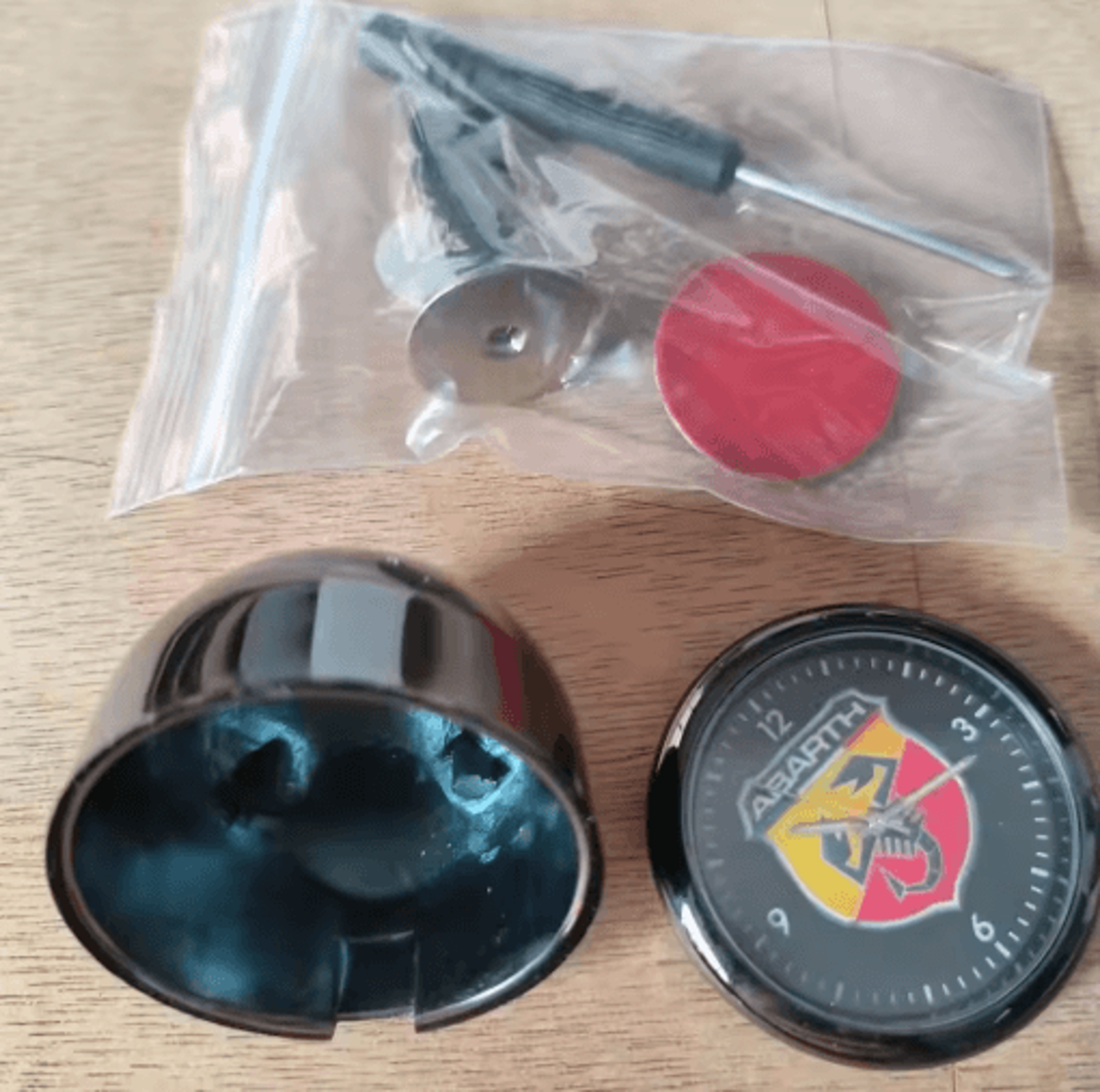 Luminous Starry Sky Car Electronic Clock  Interior Accessory For Fiat Abarth Models 5