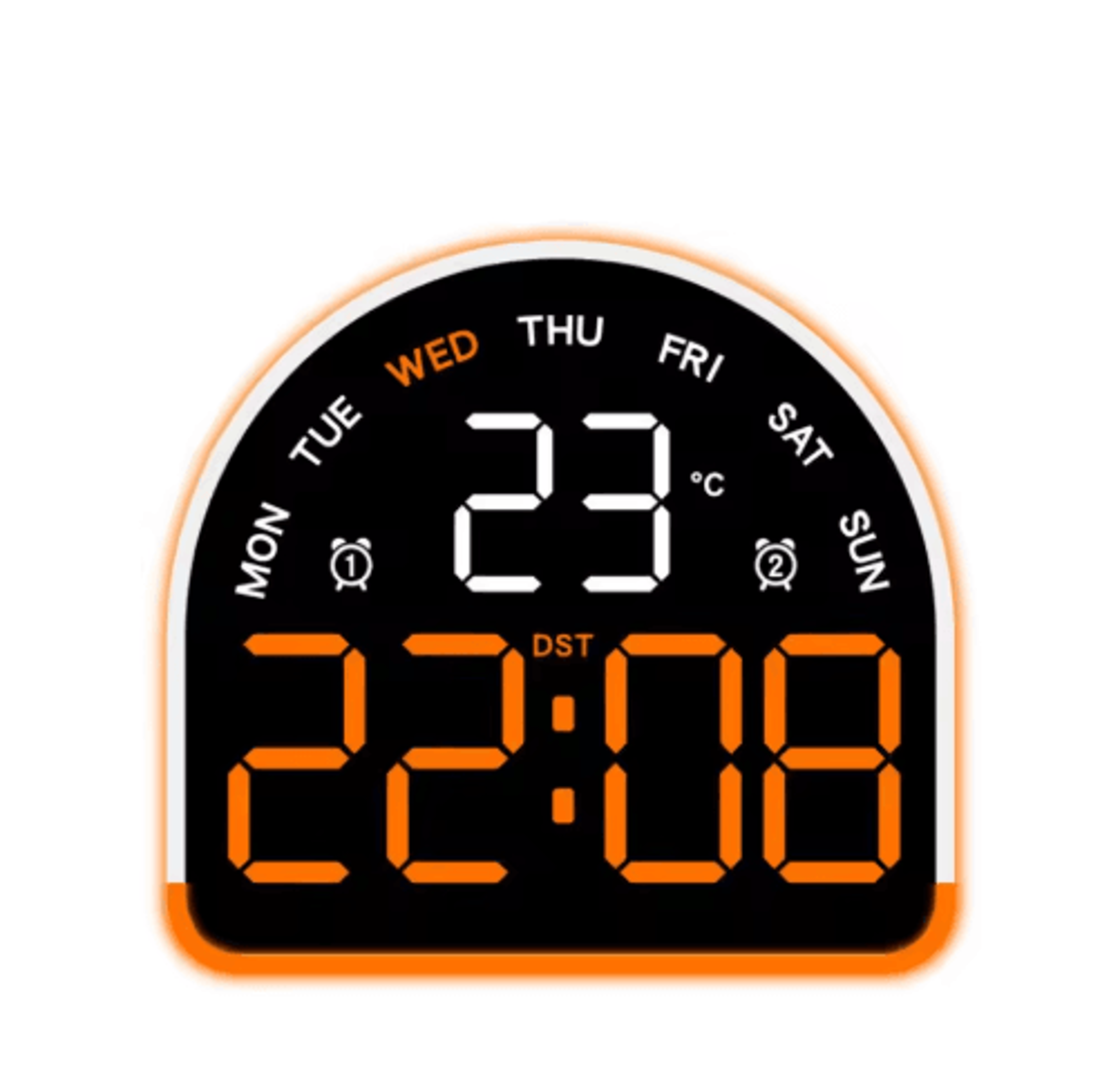 Multifunctional LED Alarm Clock  Ambient Light  Temperature Display With Auto Dimming 3