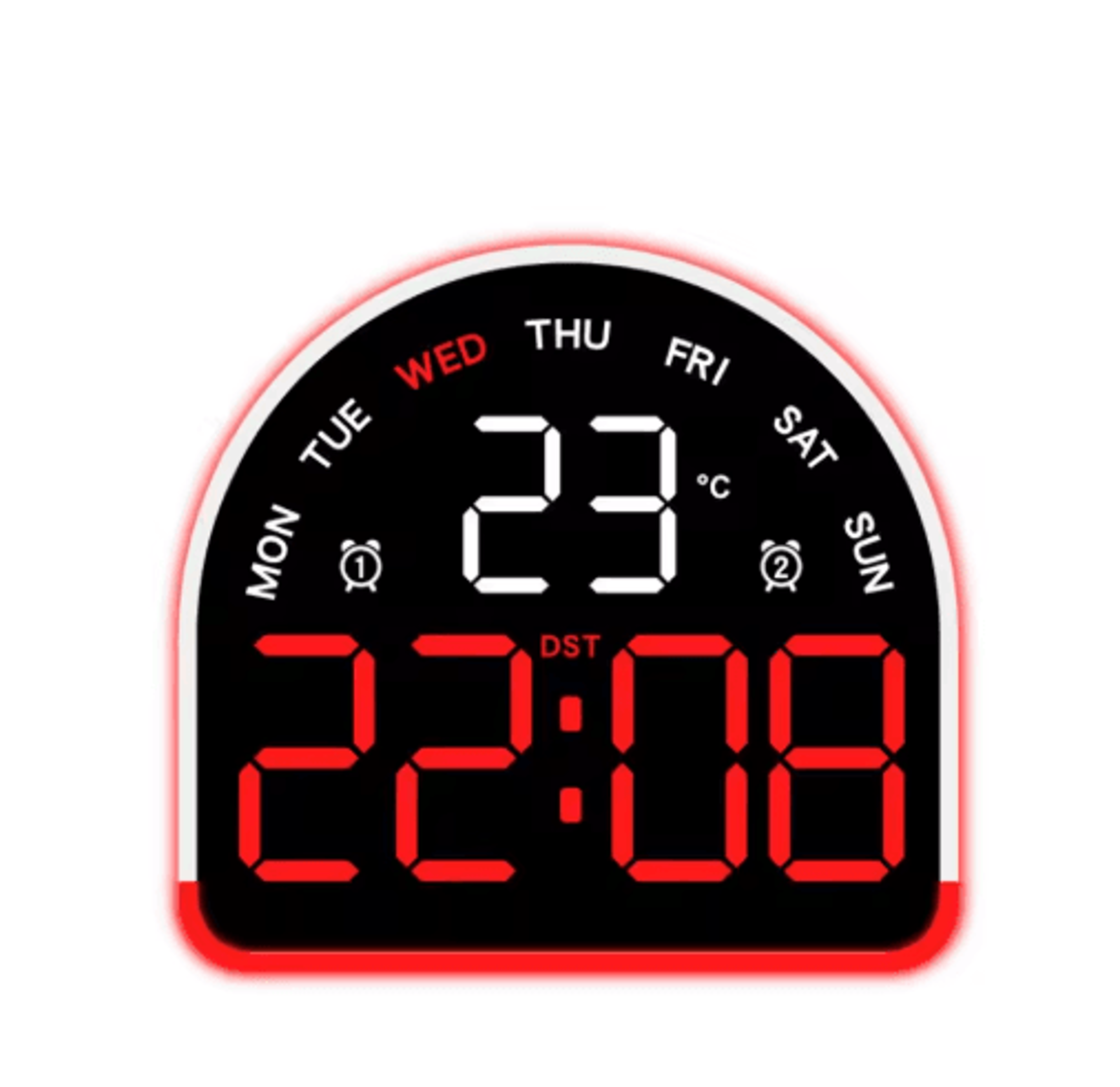 Multifunctional LED Alarm Clock  Ambient Light  Temperature Display With Auto Dimming 2